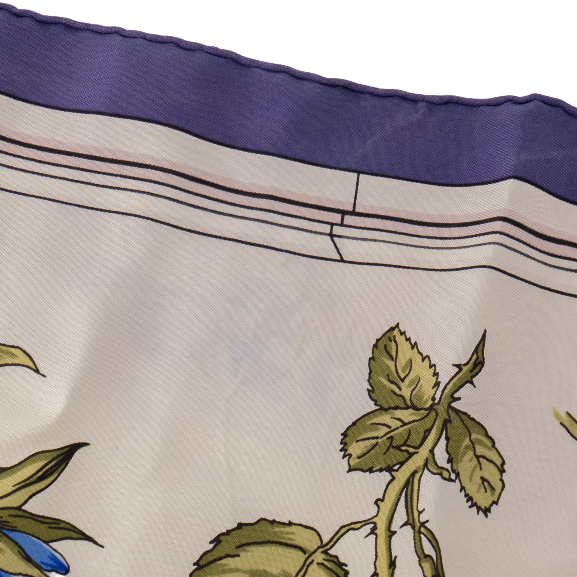 HERMÈS - Carré 90 Quai aux Fleurs Hermès en soie multicolore