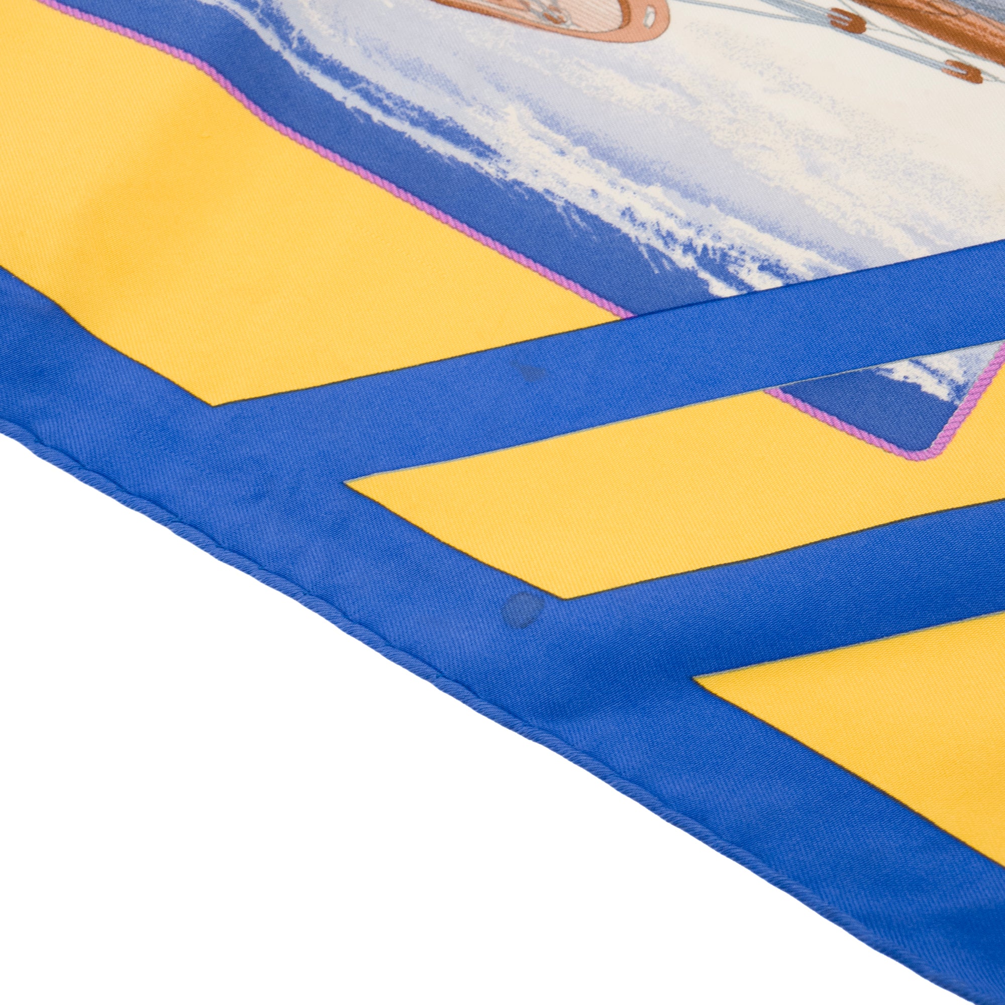 HERMÈS - Carré 90 Rafales Hermès en soie multicolore