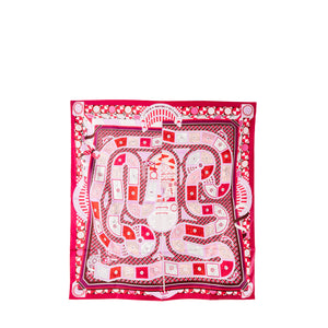 HERMÈS - Carré 90 Règles du jeu Hermès en soie multicolore