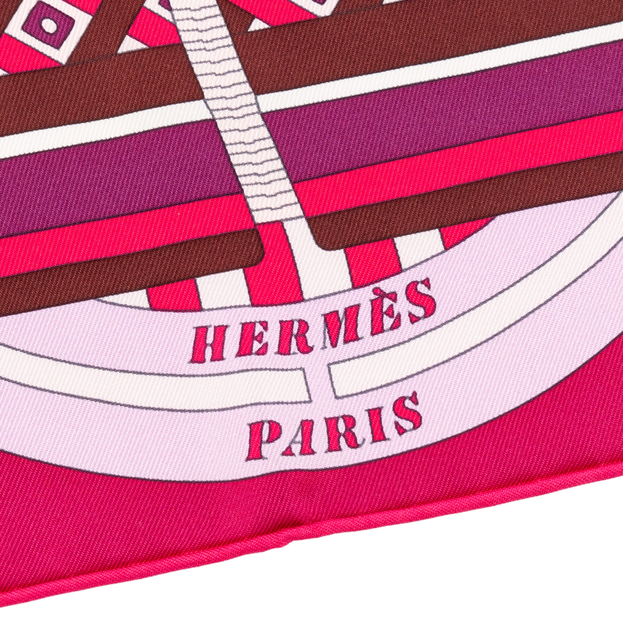 HERMÈS - Carré 90 Règles du jeu Hermès en soie multicolore