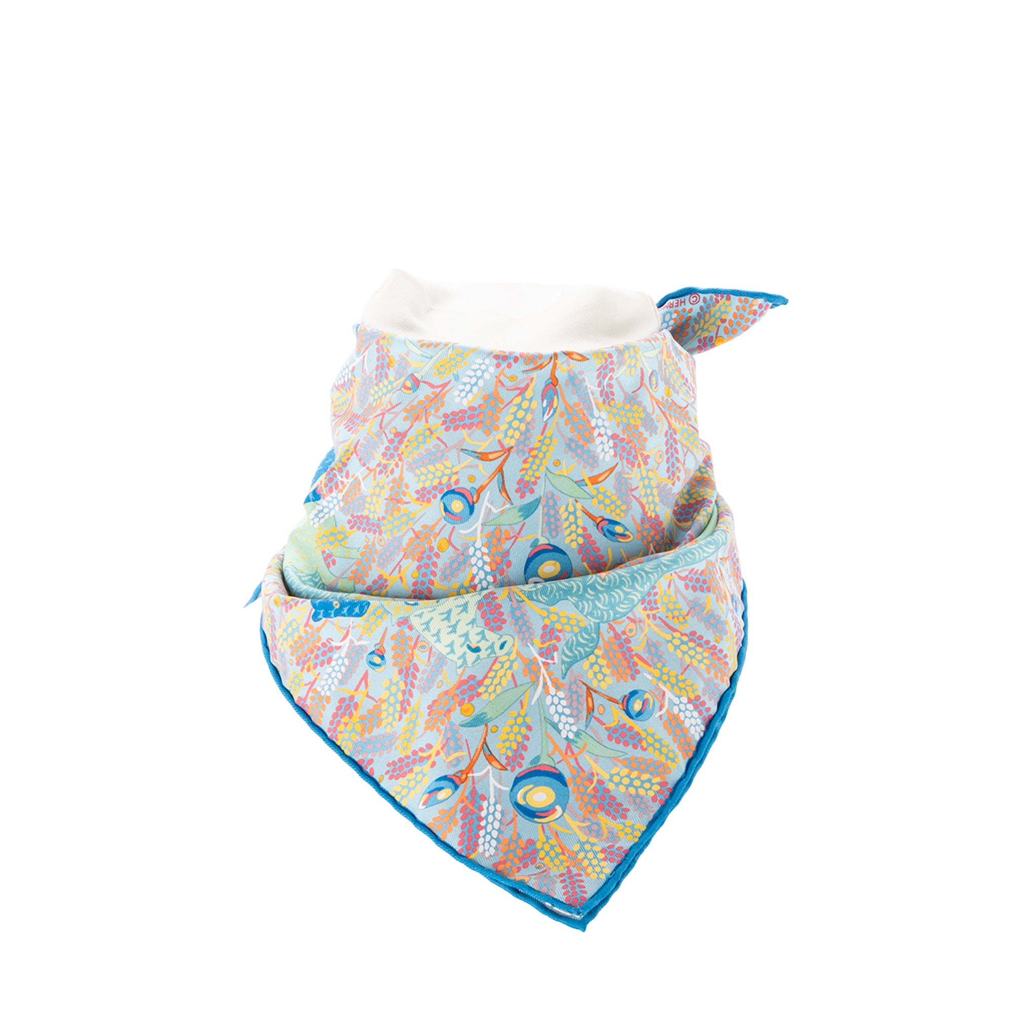 HERMÈS - Carré Gavroche 45 Hermès en soie multicolore