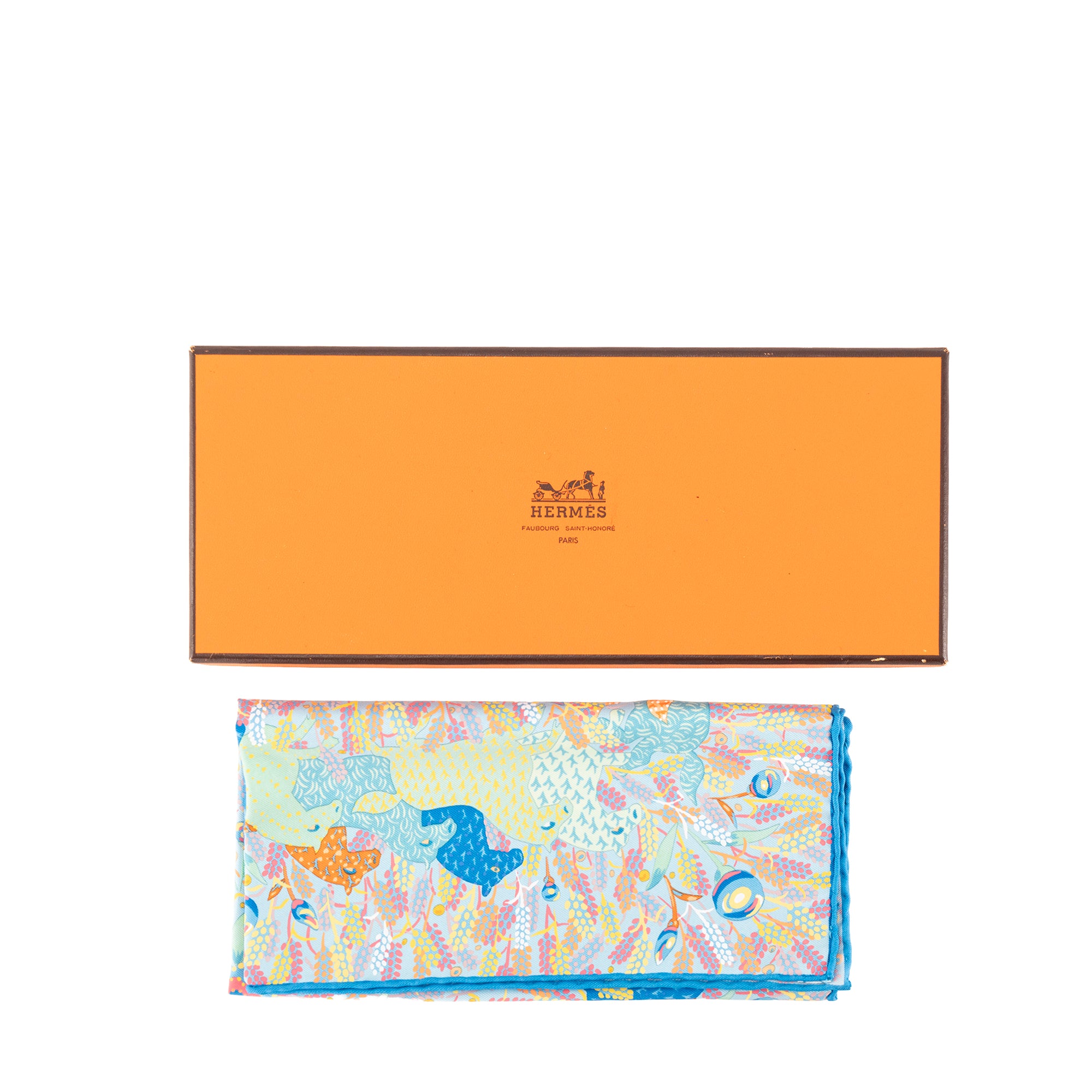 HERMÈS - Carré Gavroche 45 Hermès en soie multicolore