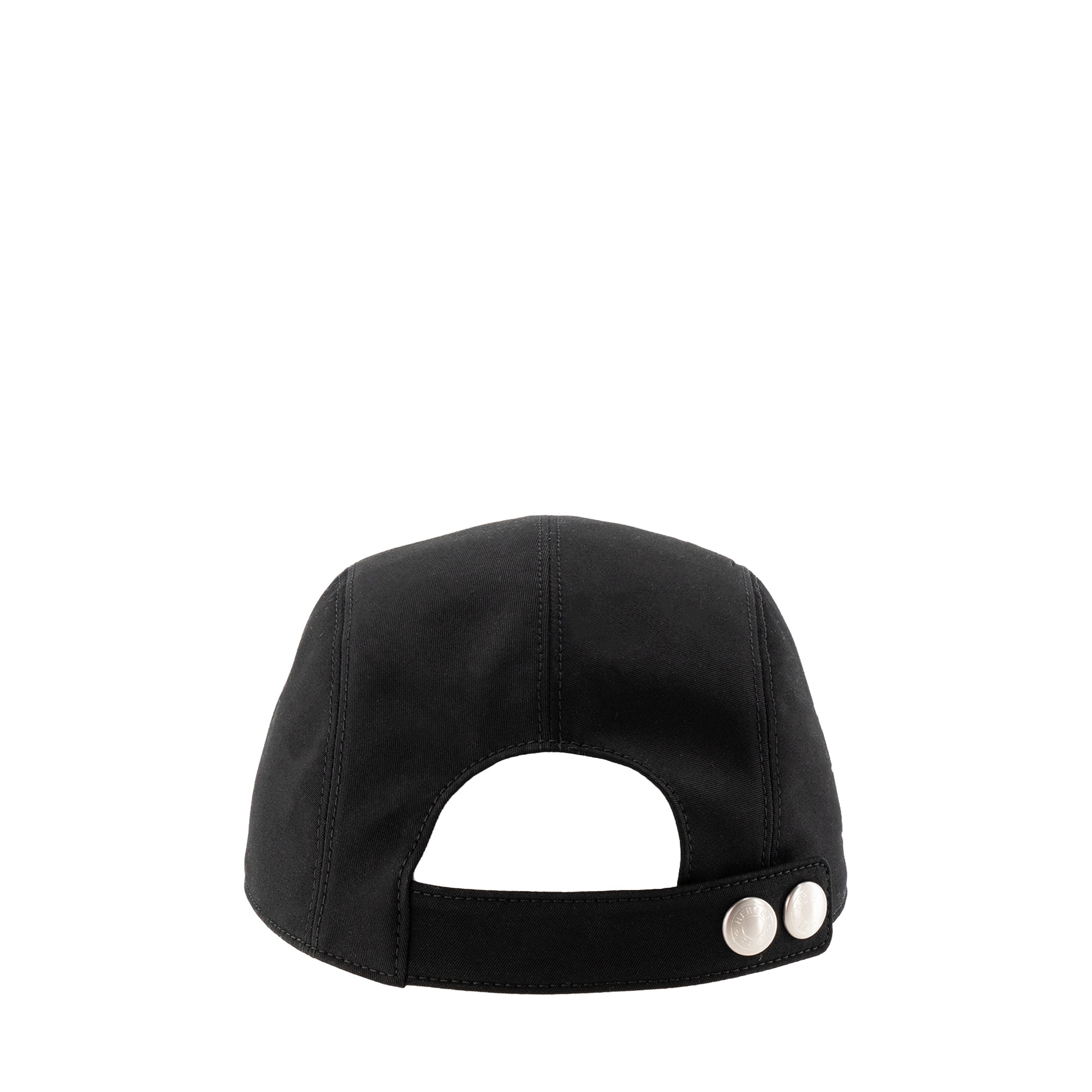 HERMÈS - Casquette Nevada Puzzle Hermès en coton noir (T57)