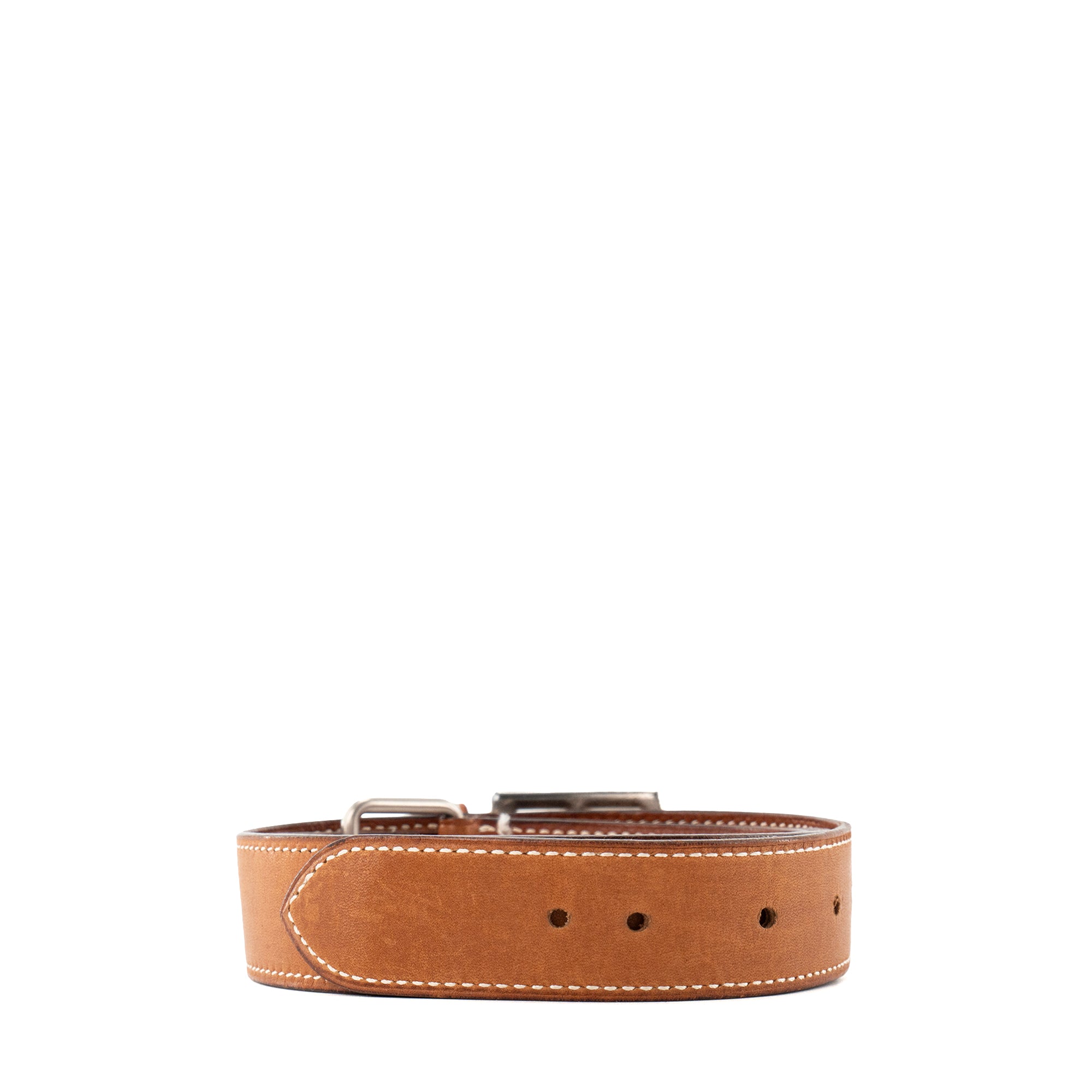 HERMÈS - Ceinture Etrivière Hermès en cuir barenia (T78)