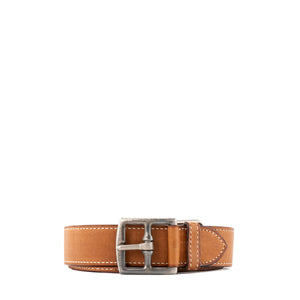 HERMÈS - Ceinture Etrivière Hermès en cuir barenia (T78)
