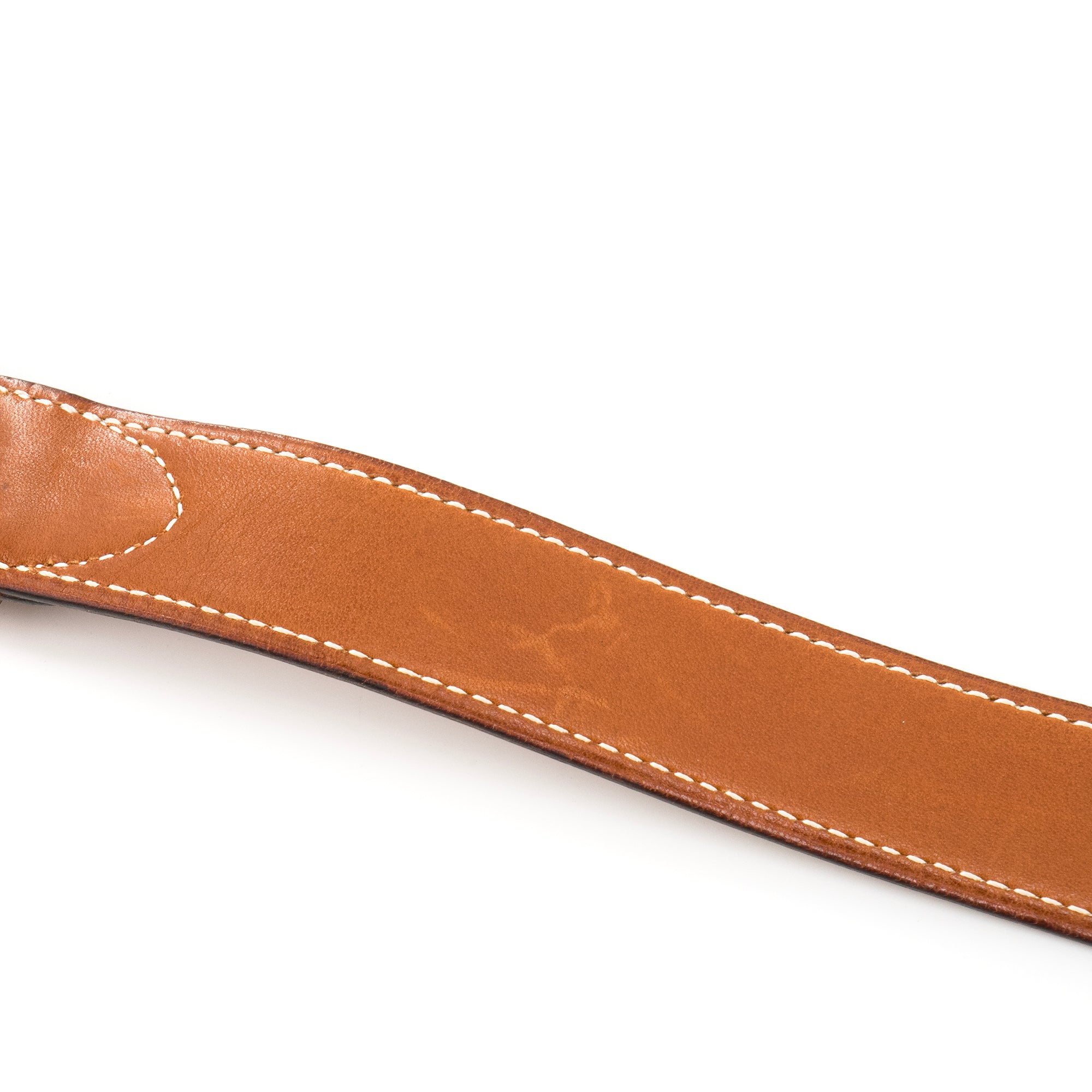 HERMÈS - Ceinture Etrivière Hermès en cuir barenia (T78)