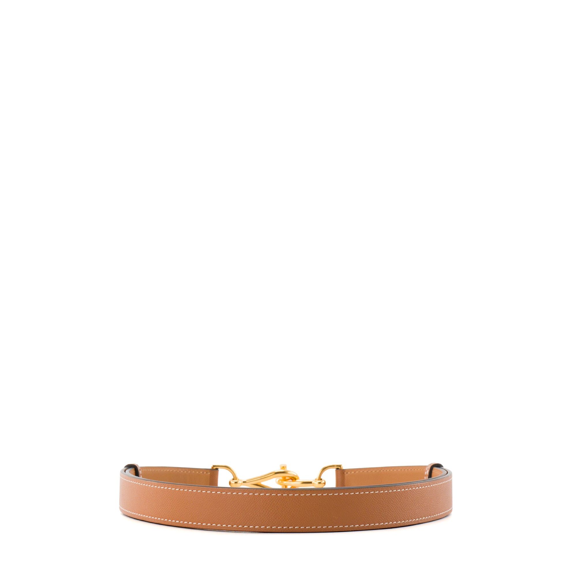 HERMÈS - Ceinture Régate 24 Hermès en cuir grainé gold (TU)