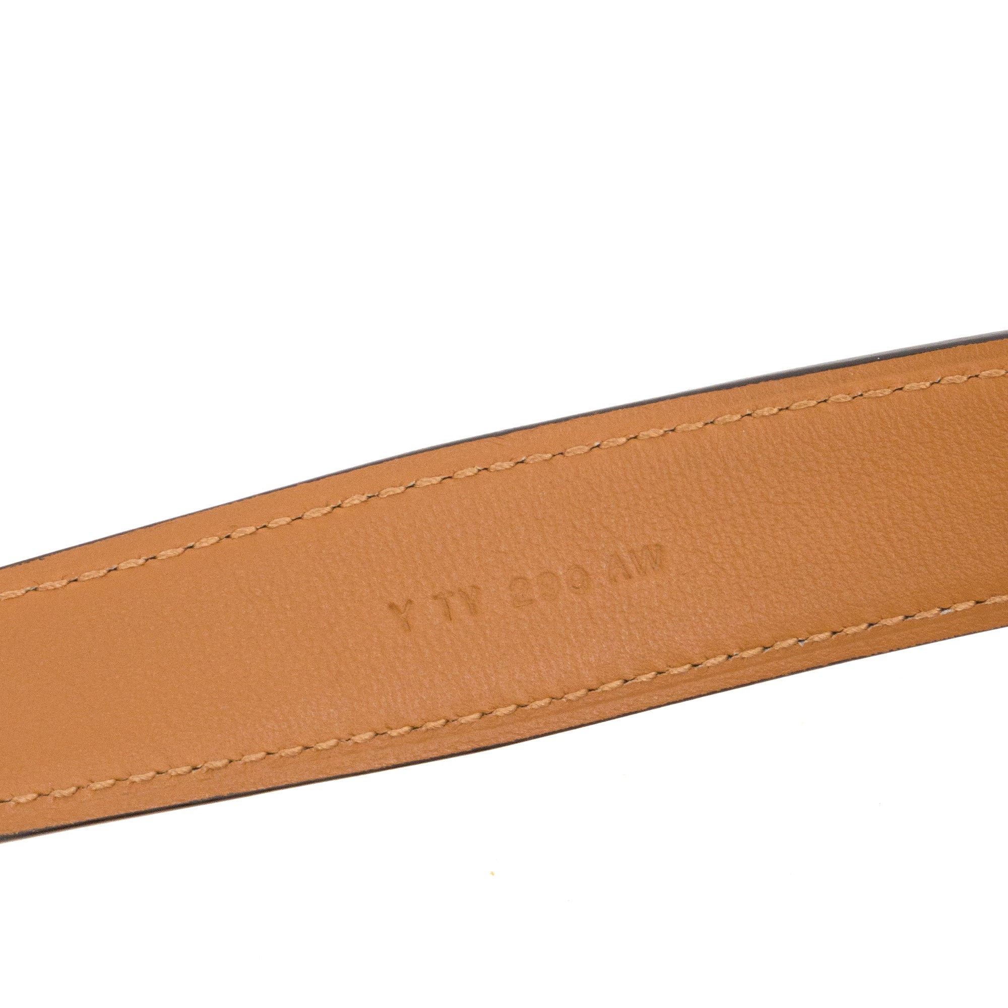 HERMÈS - Ceinture Régate 24 Hermès en cuir grainé gold (TU)