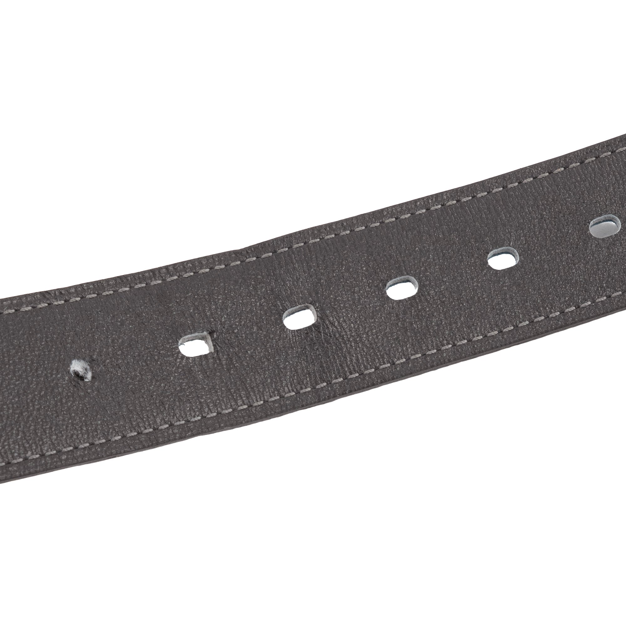 HERMÈS - Ceinture réversible Quentin Hermès en cuir noir ( T95)