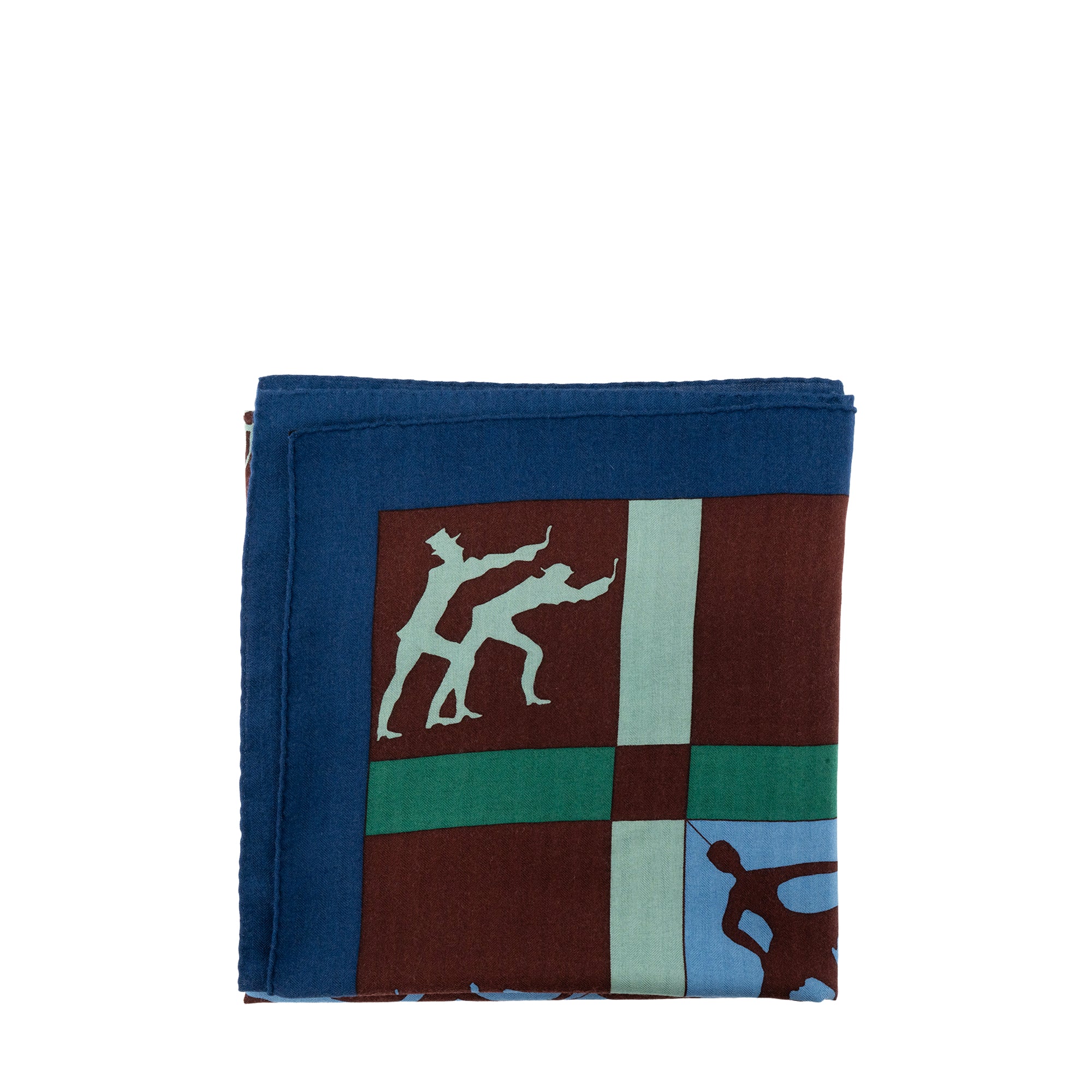HERMÈS - Carré 140 Jeux d'ombres Hermès en cachemire et soie multicolore