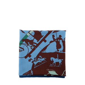 HERMÈS - Carré 140 Jeux d'ombres Hermès en cachemire et soie multicolore