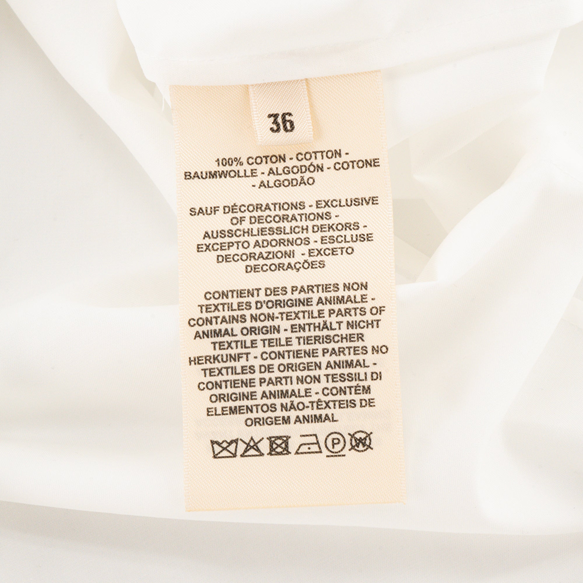 HERMÈS - Chemise Micro Hermès en twill de coton (T36)