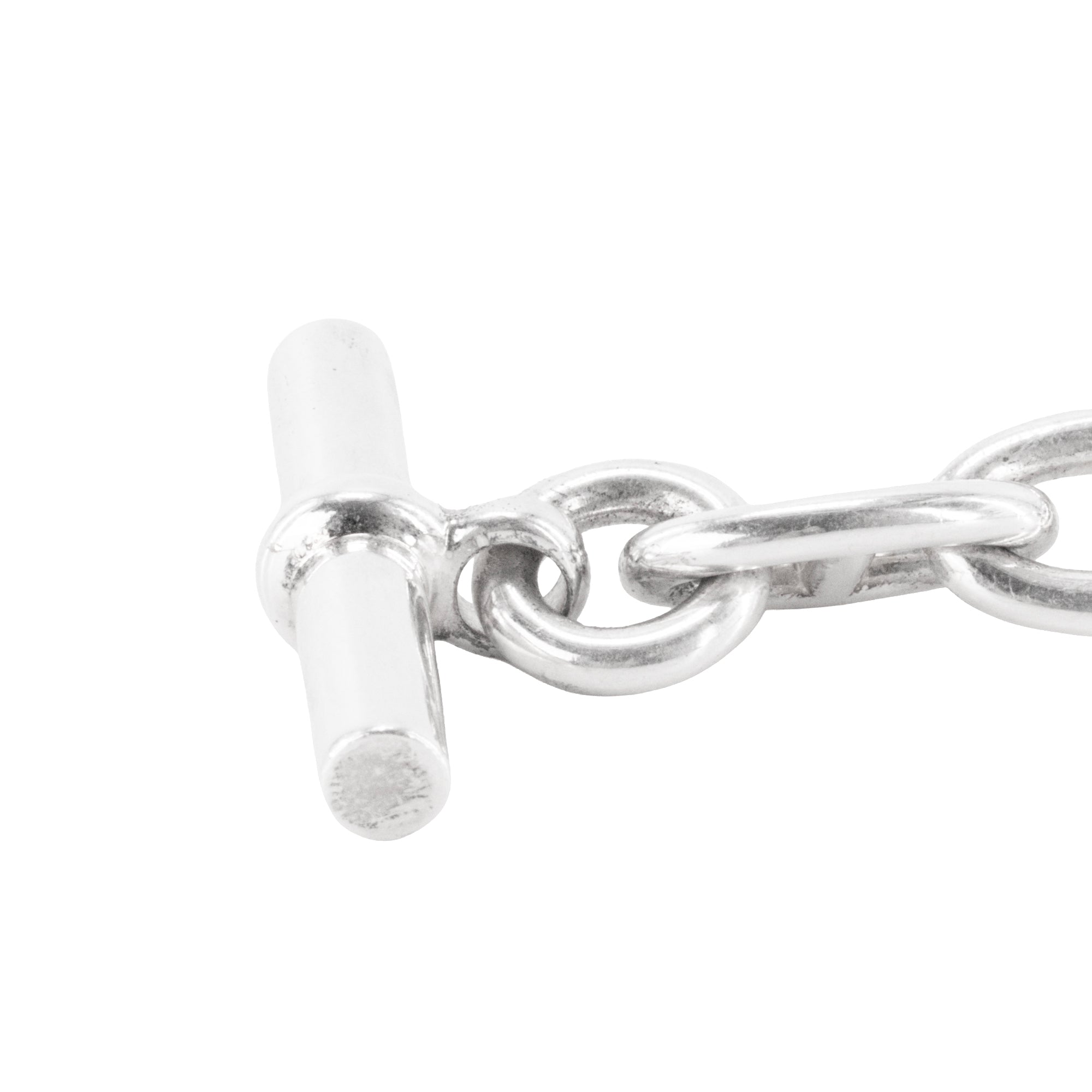 HERMÈS - Collier chaîne d’ancre GM Hermès en argent