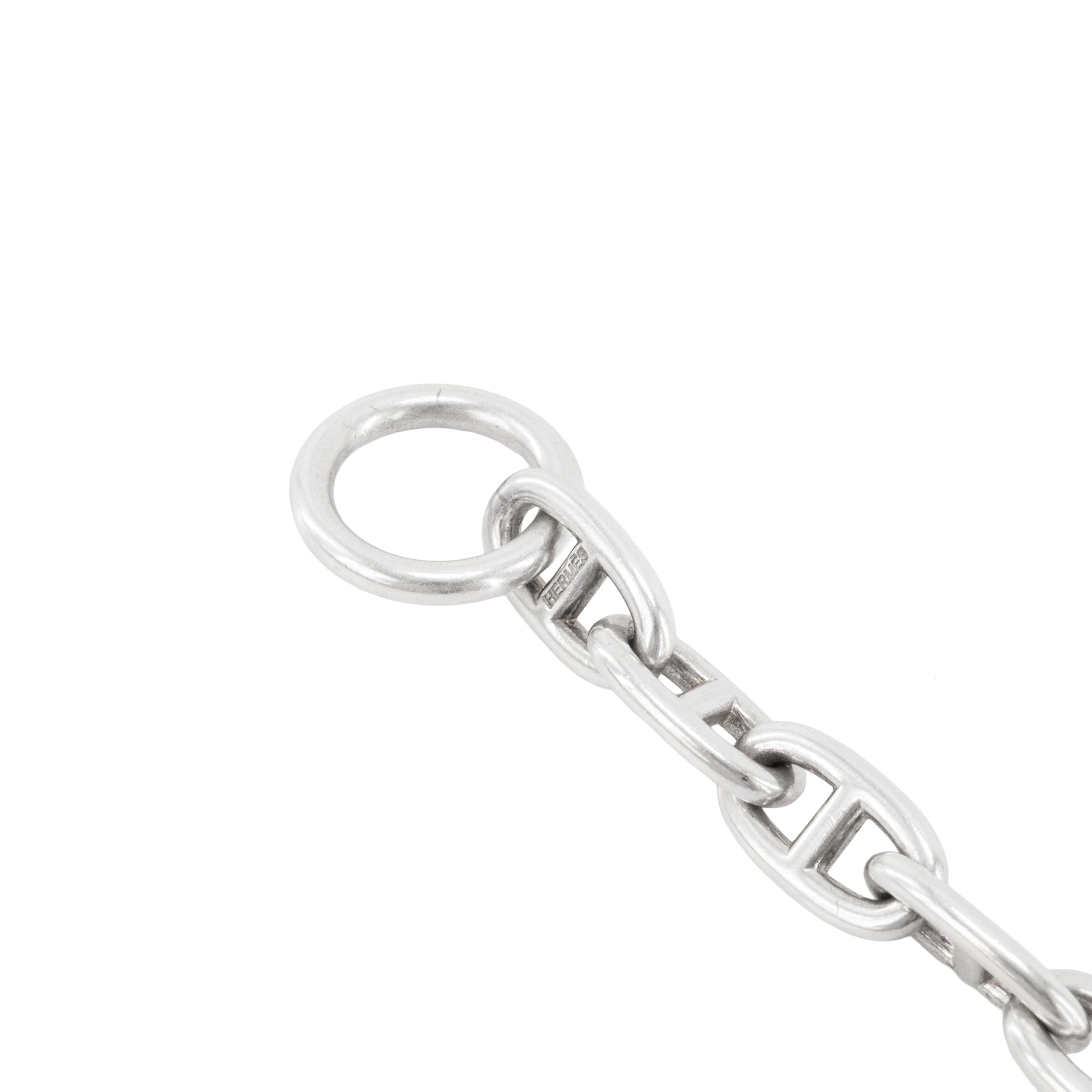 HERMÈS - Collier Chaîne d'ancre grand modèle Hermès en argent vintage