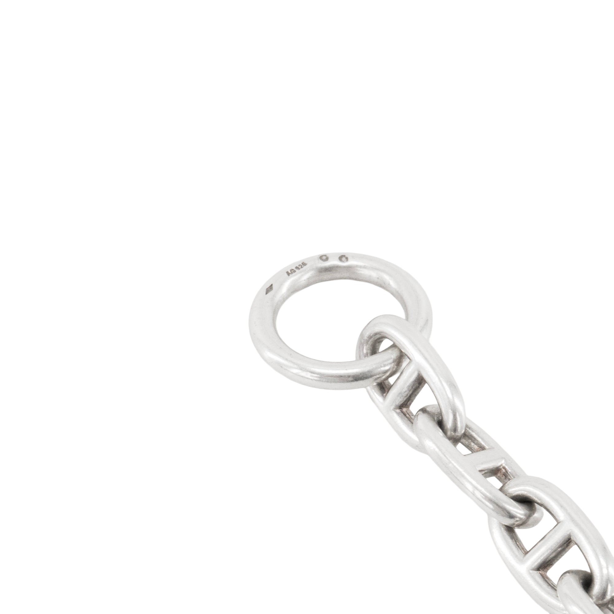 HERMÈS - Collier Chaîne d'ancre grand modèle Hermès en argent vintage