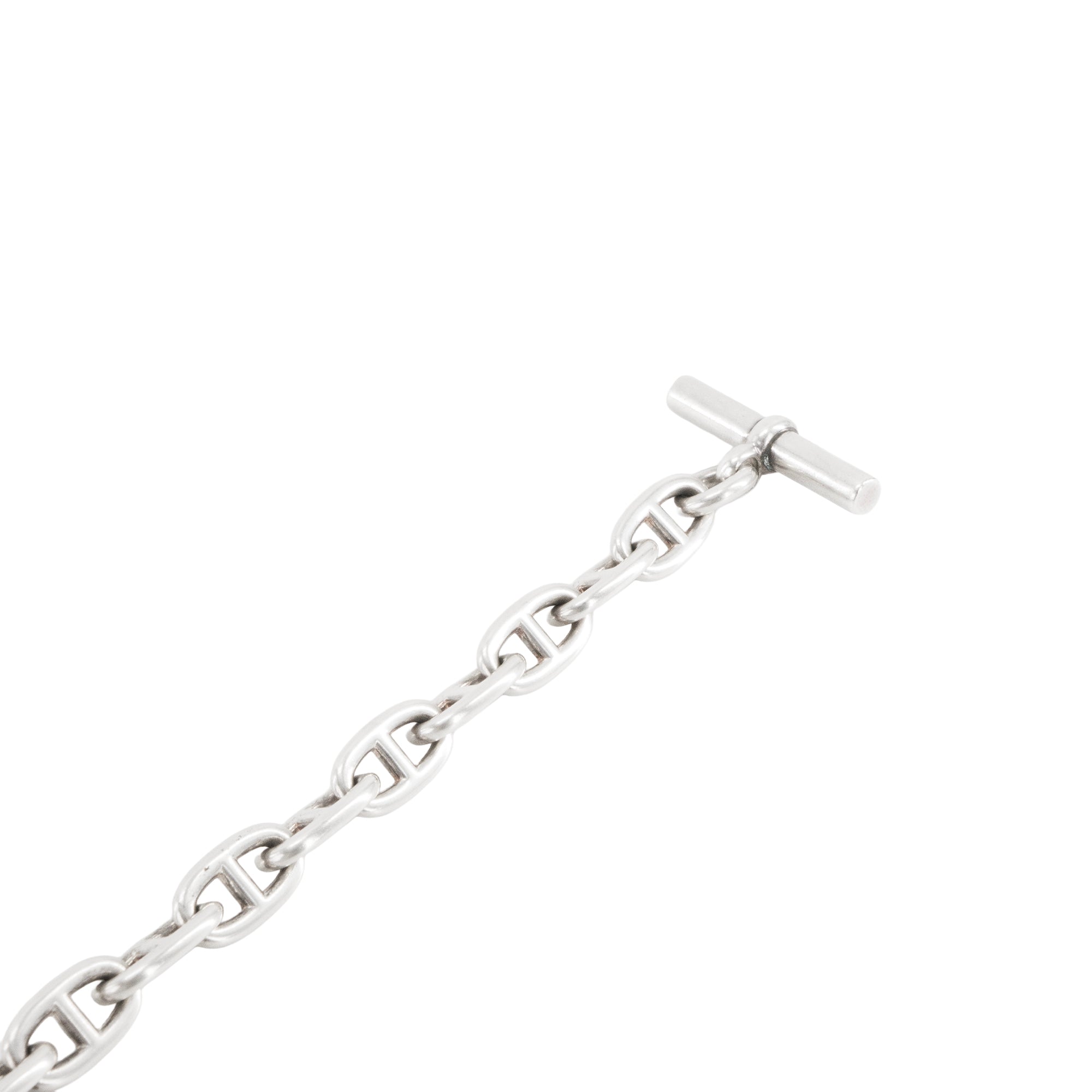 HERMÈS - Collier Chaîne d'ancre grand modèle Hermès en argent vintage