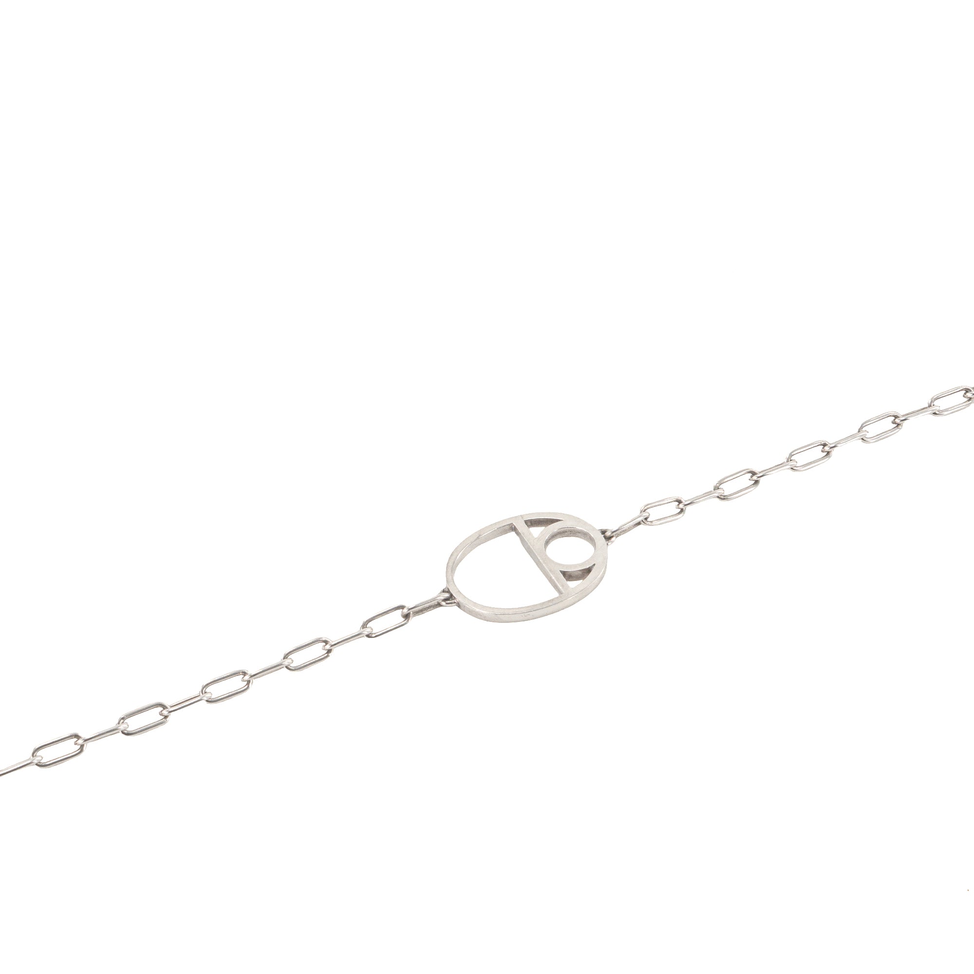 HERMÈS - Collier Chaine d'Ancre Hermès en argent