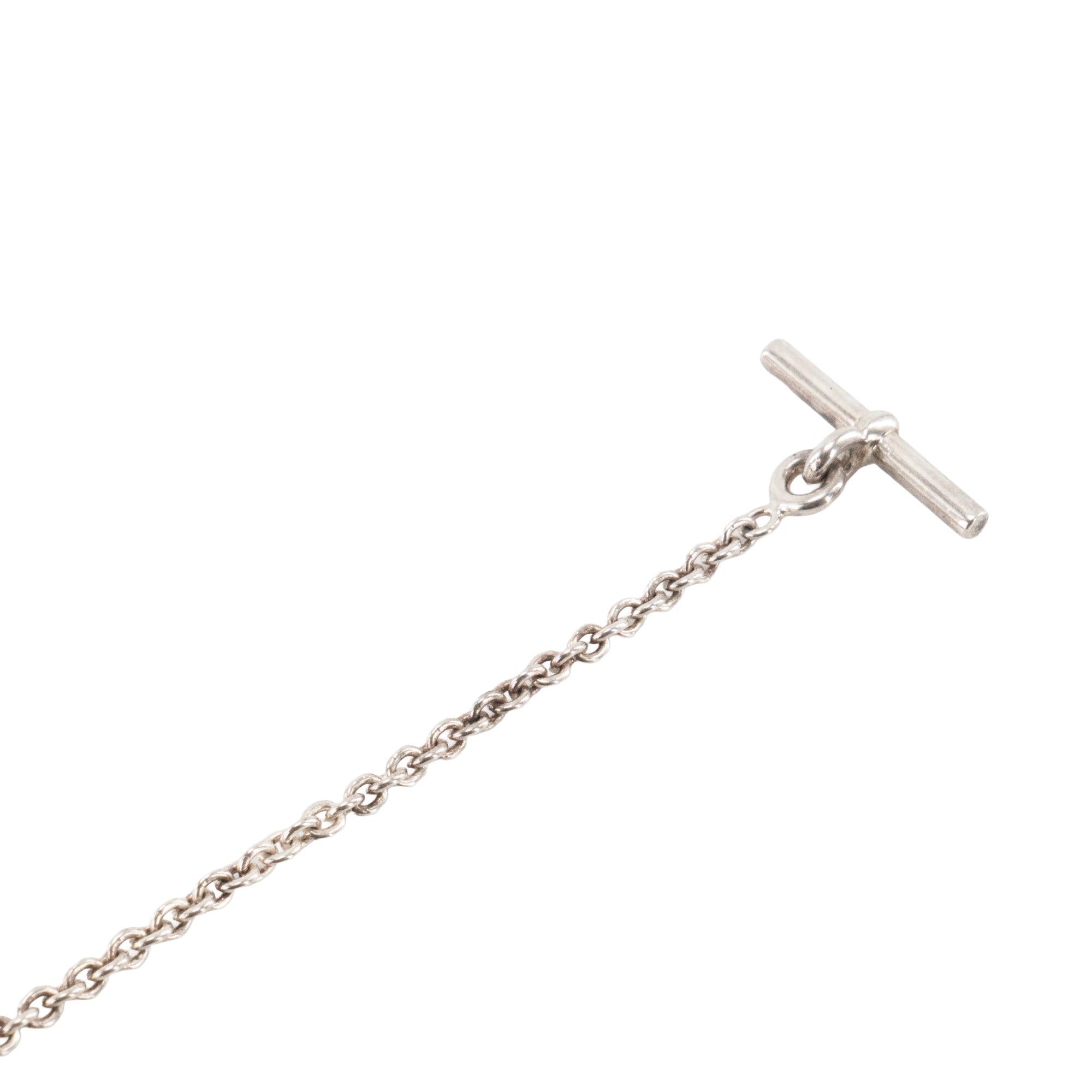 HERMÈS - Collier Pendentif Kelly Cadenas Hermès en argent