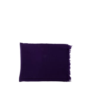 HERMÈS - Écharpe Hermès en cachemire violet