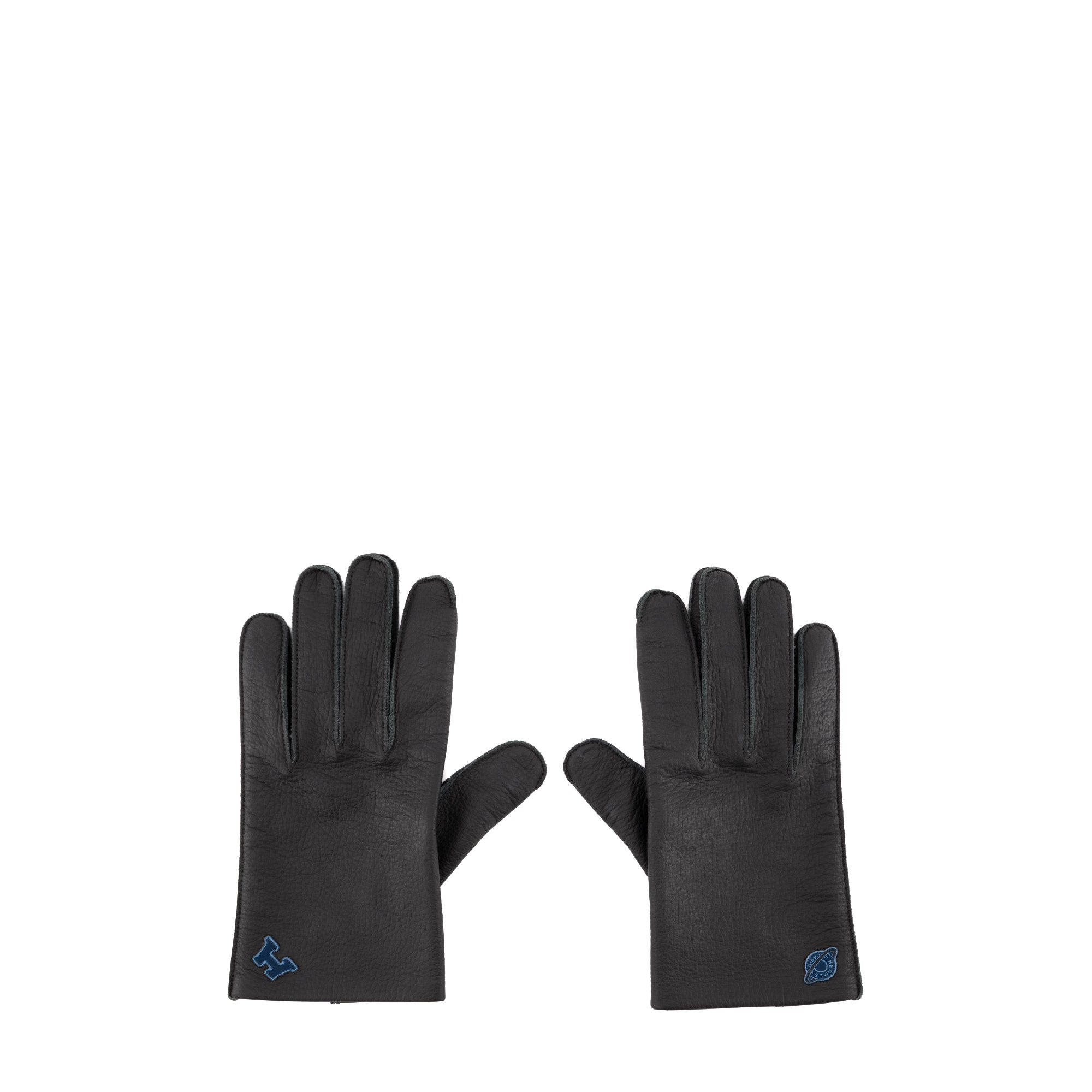 HERMÈS - Gants Hermès en cuir noir (T9)