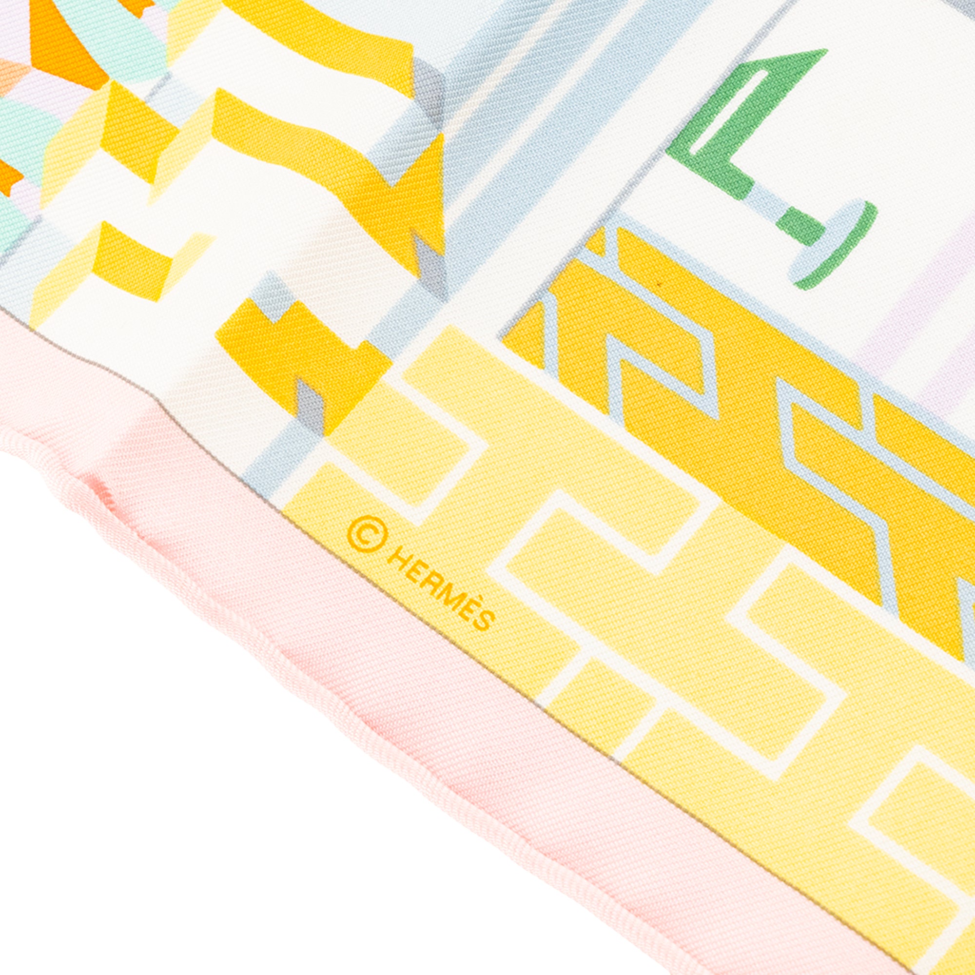 HERMÈS - Gavroche 45 Hermès en soie multicolore
