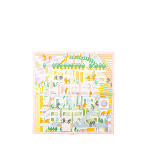 HERMÈS - Gavroche 45 Hermès en soie multicolore