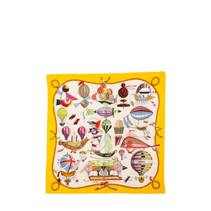 HERMÈS - Gavroche 45 Les Folies du Ciel Hermès en soie multicolore