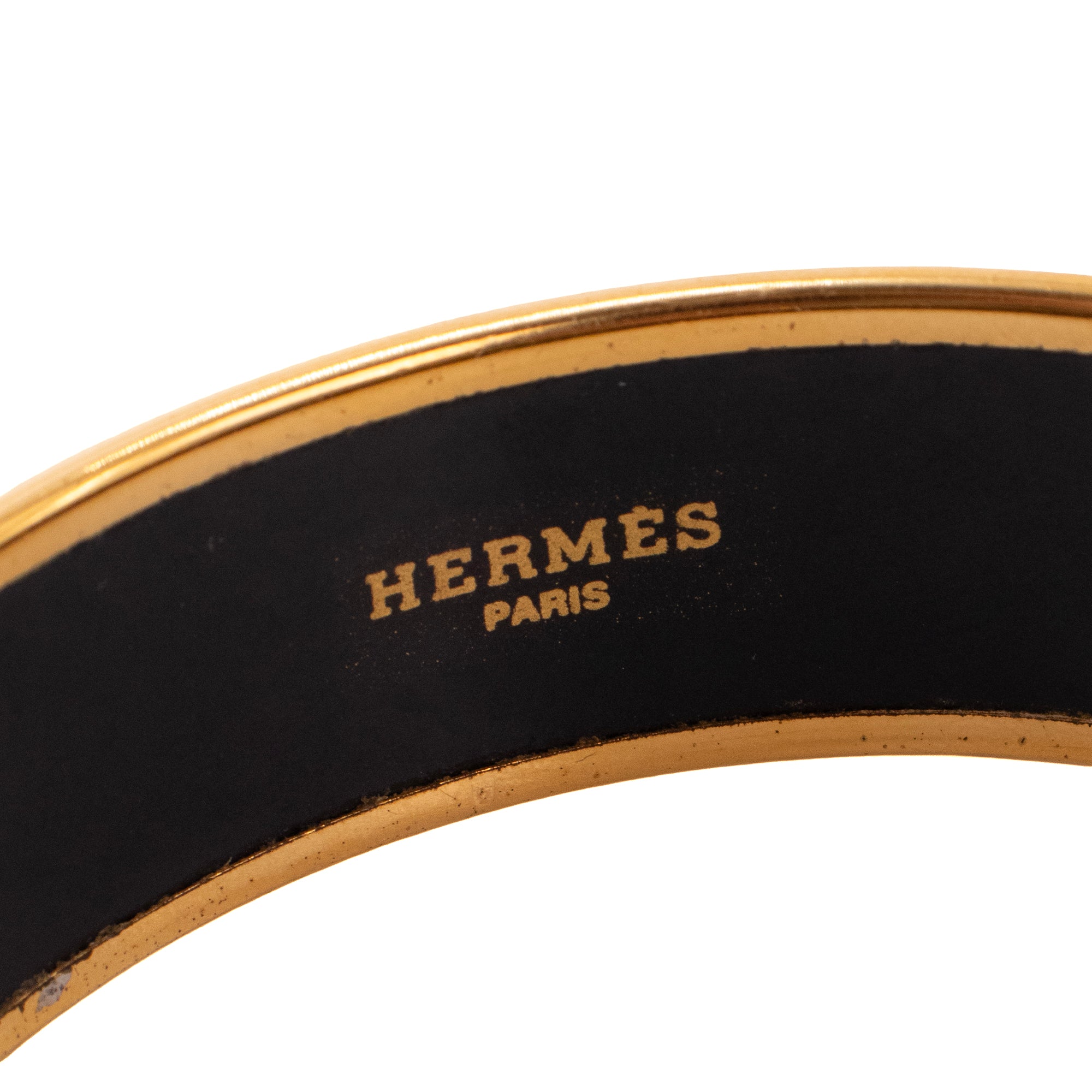 HERMÈS - Jonc fantaisie MM Hermès en émail multicolore