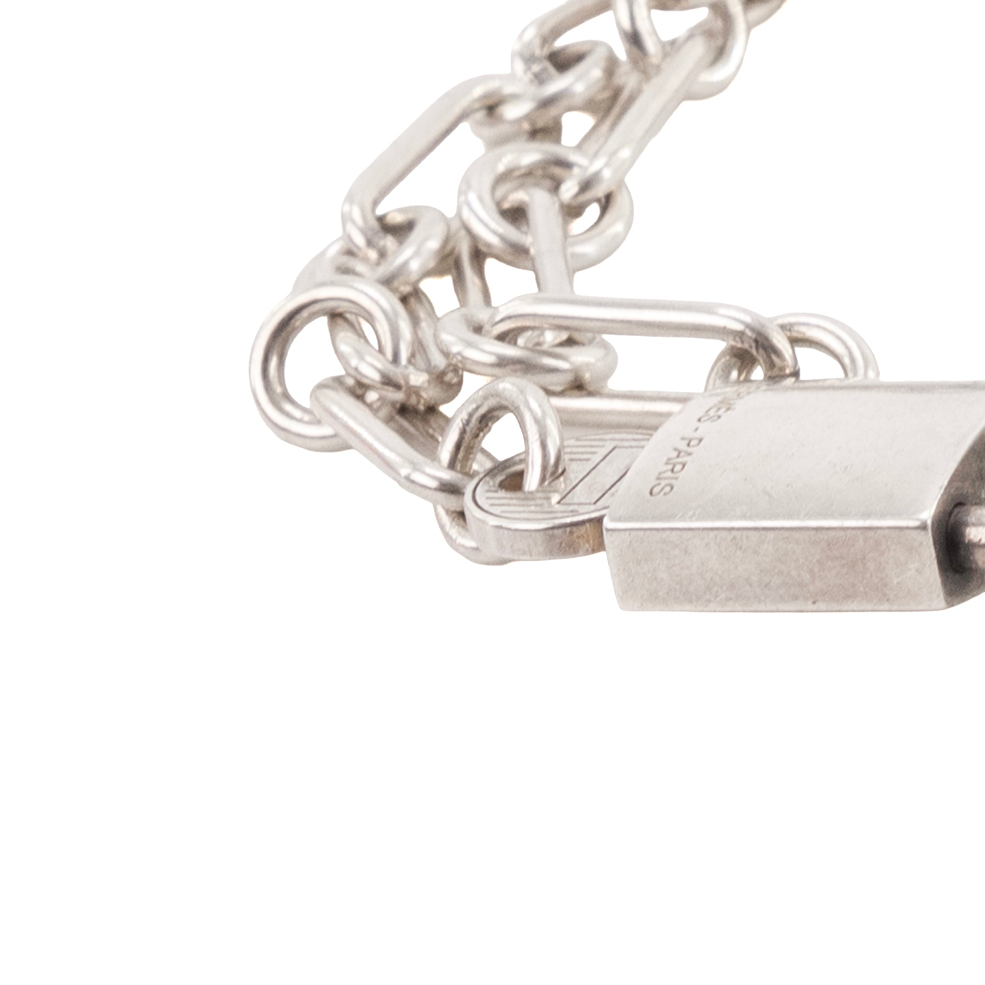 HERMÈS - Bracelet Kelly Cadenas double tour Hermès en argent