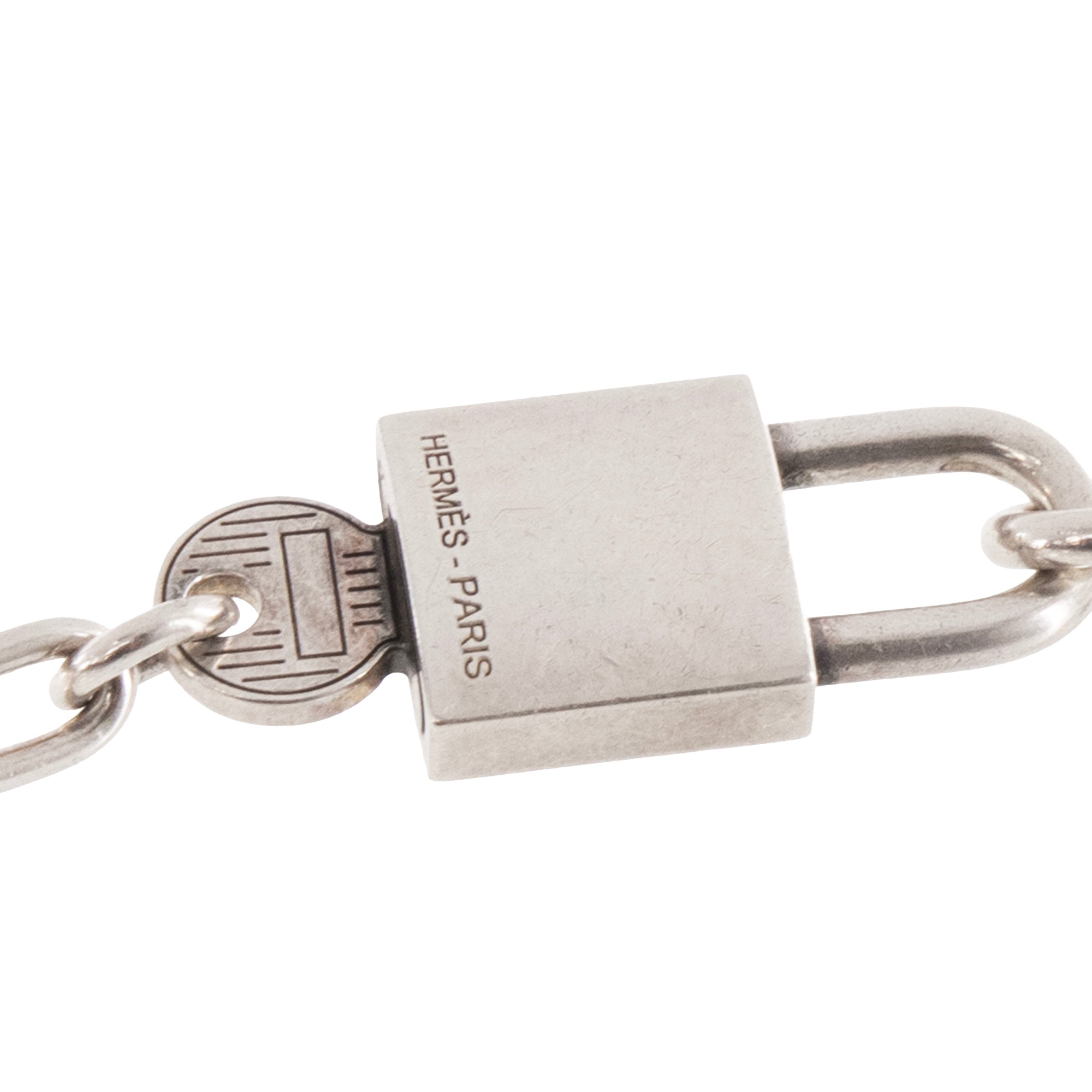 HERMÈS - Bracelet Kelly Cadenas double tour Hermès en argent