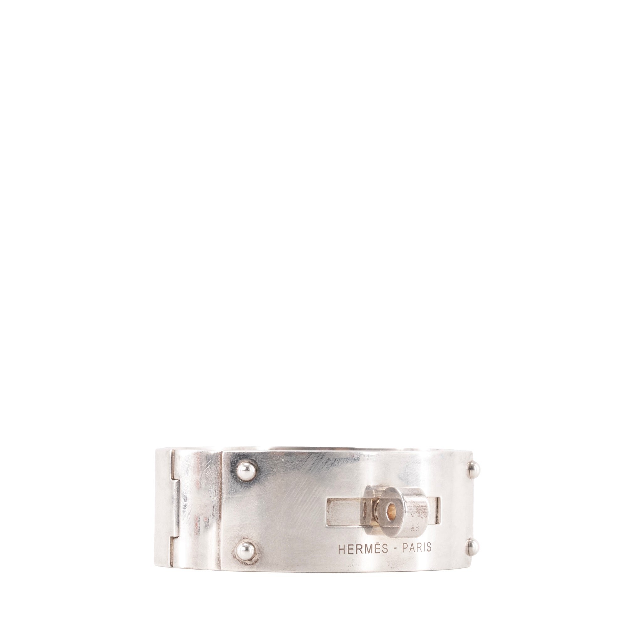 HERMÈS - Bracelet Kelly Hermès en argent (ST)