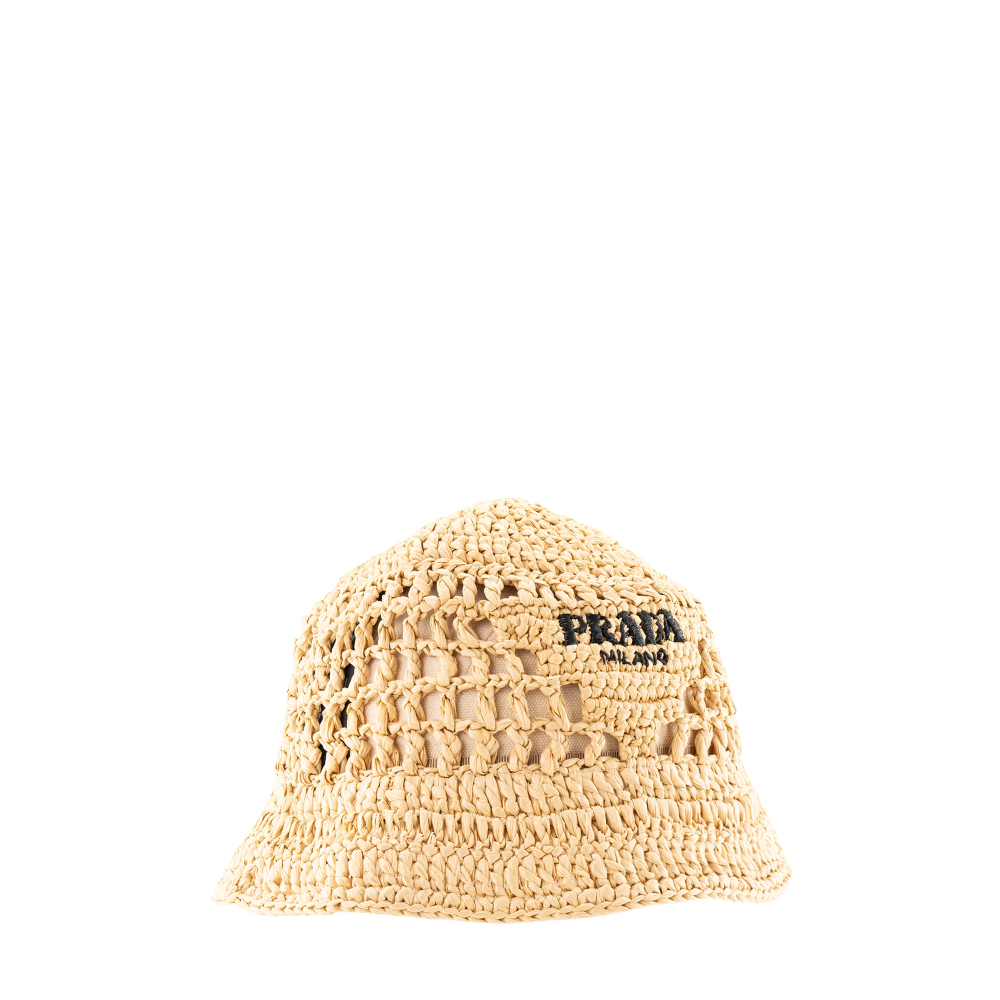 PRADA - Chapeau Prada en raphia beige (M)