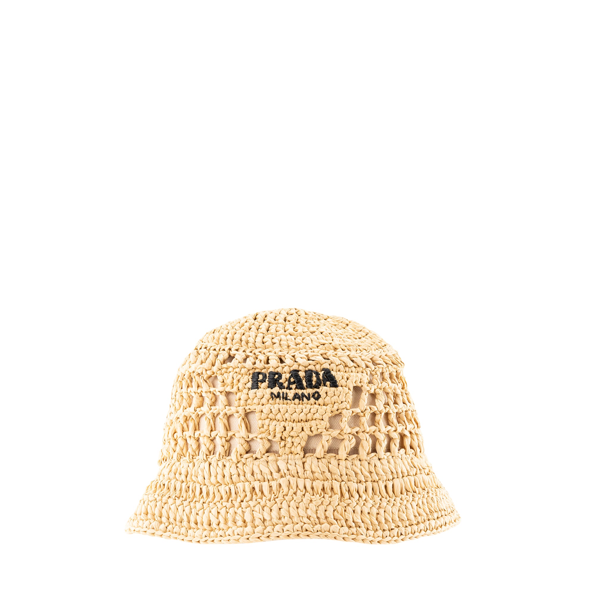 PRADA - Chapeau Prada en raphia beige (M)