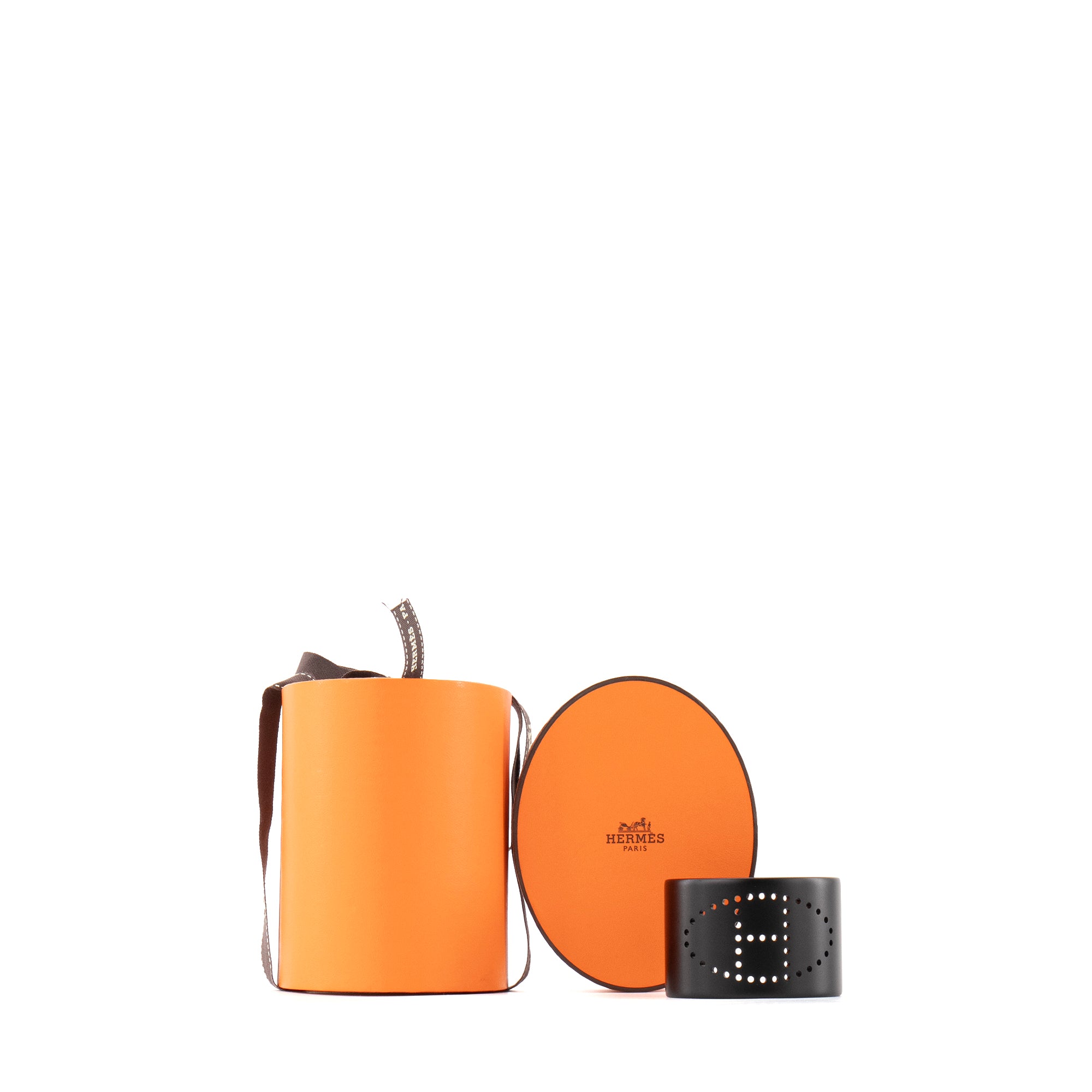 HERMÈS - Manchette Evelyne Hermès en métal noir