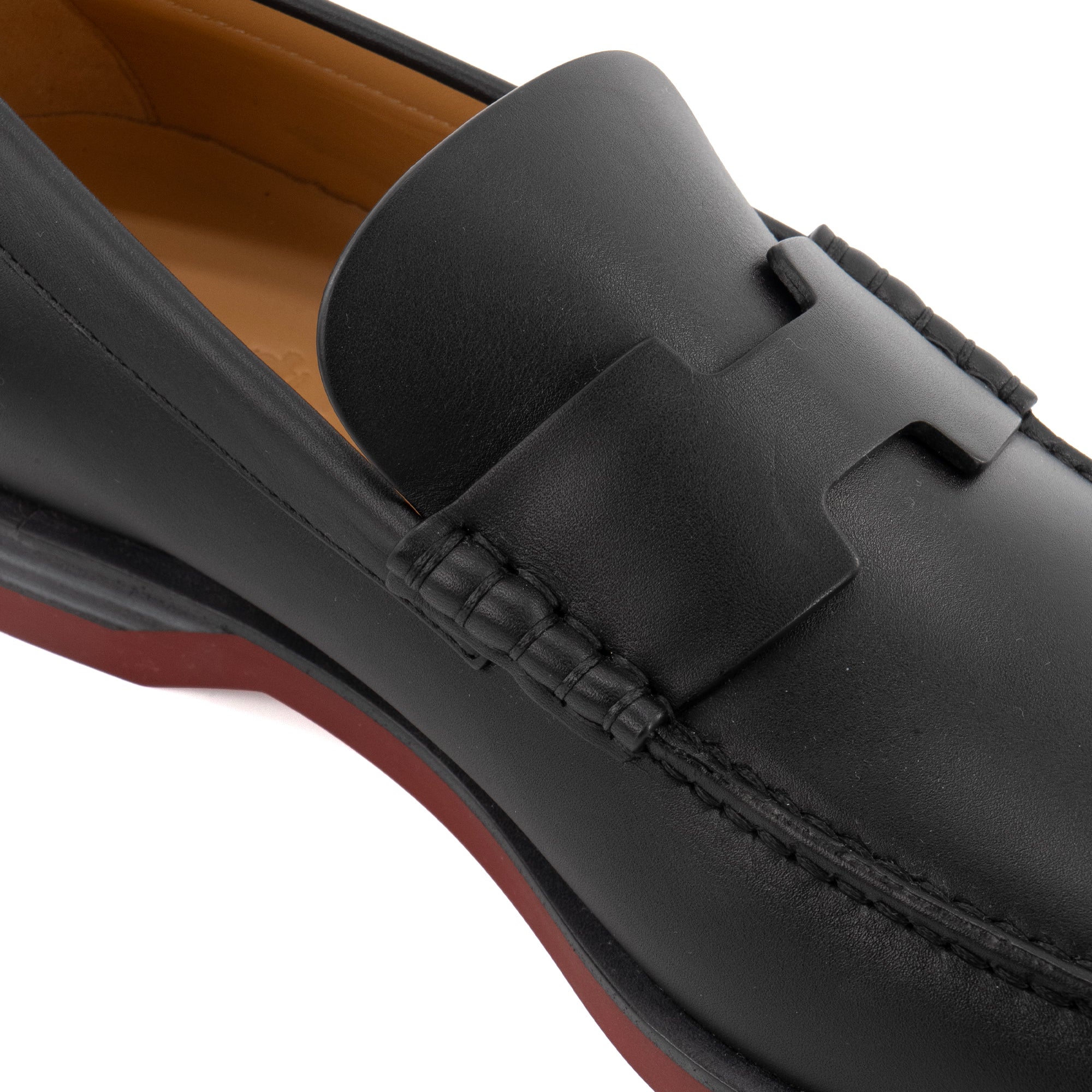 HERMÈS - Mocassins Bob Hermès en en cuir noir (T40.5)
