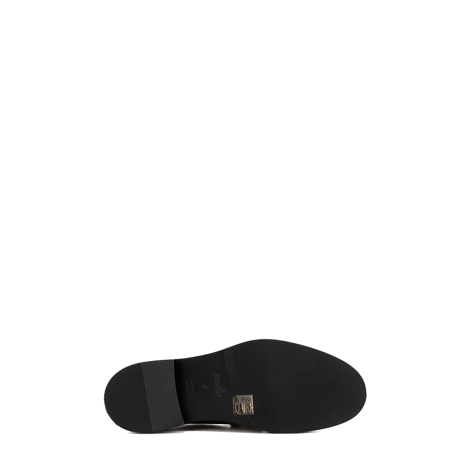 HERMÈS - Mocassins Kelly Hermès en cuir lisse marron (T37)