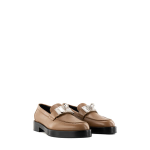 HERMÈS - Mocassins Kelly Hermès en cuir lisse marron (T37)