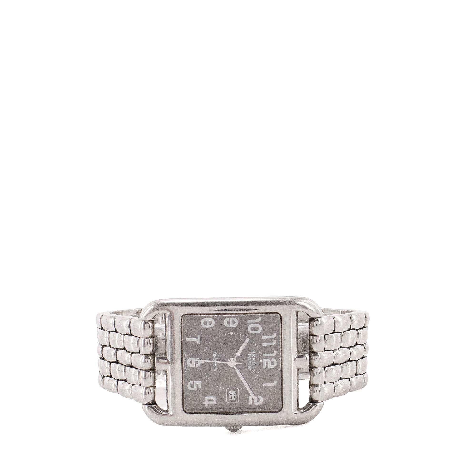 HERMÈS - Montre Cape Cod GM Hermès en acier