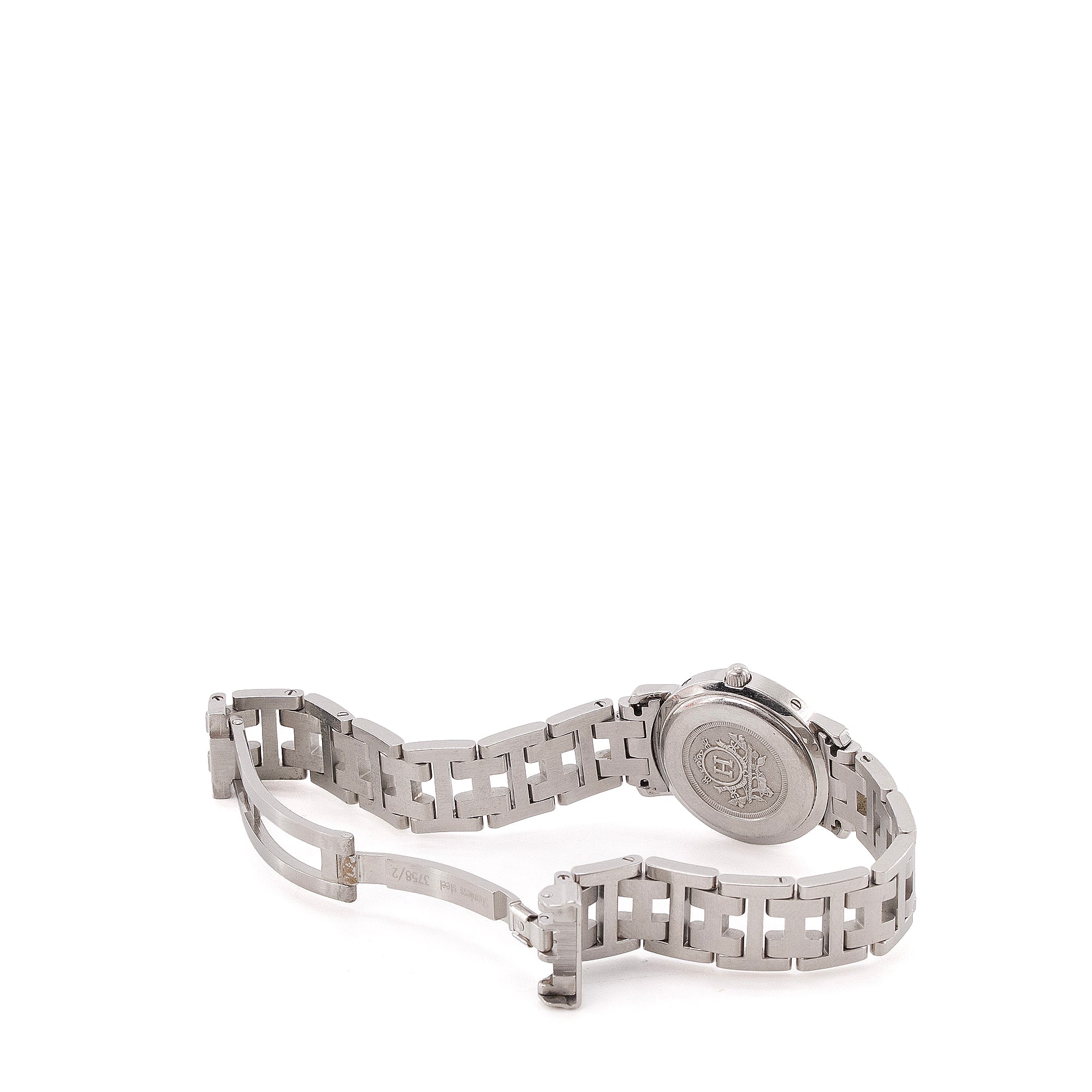 HERMÈS - Montre Clipper Hermès en acier