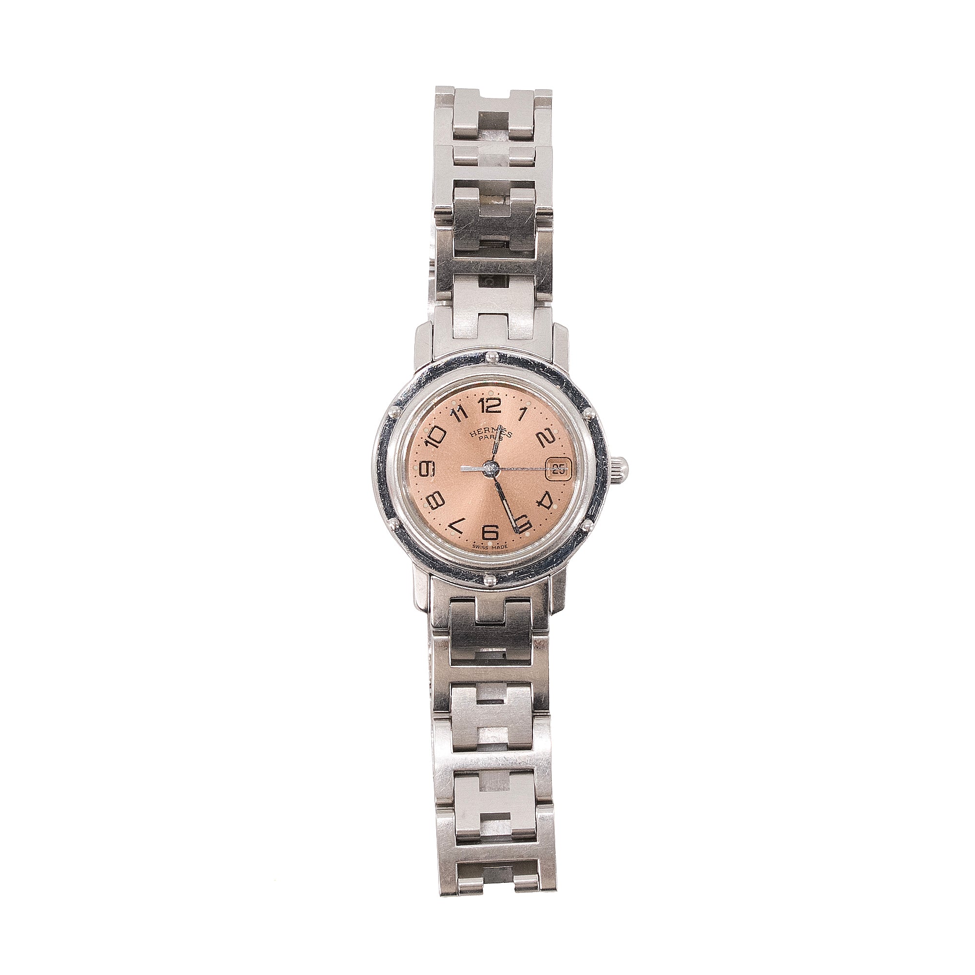 HERMÈS - Montre Clipper Hermès en acier