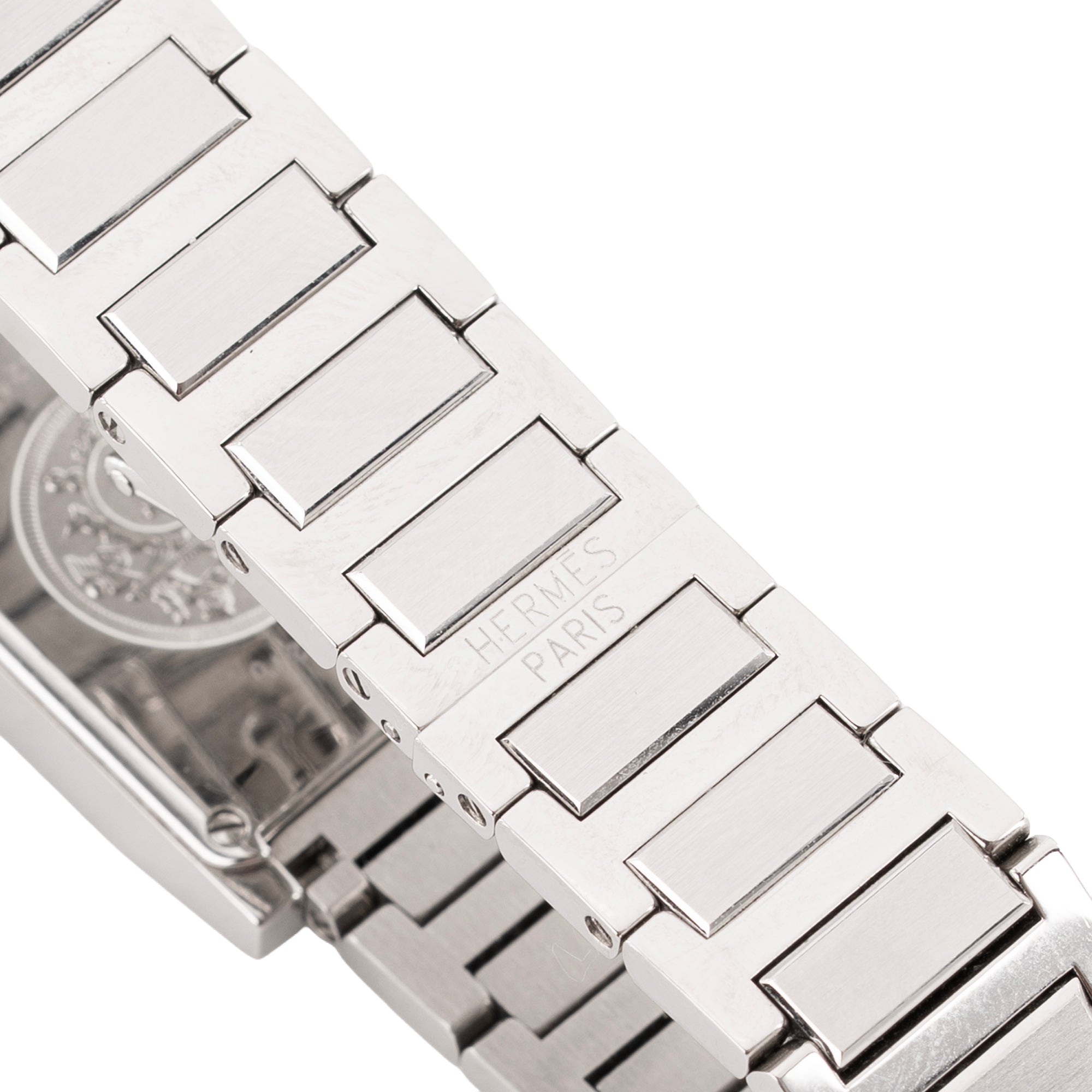 HERMÈS - Steel tandem watch