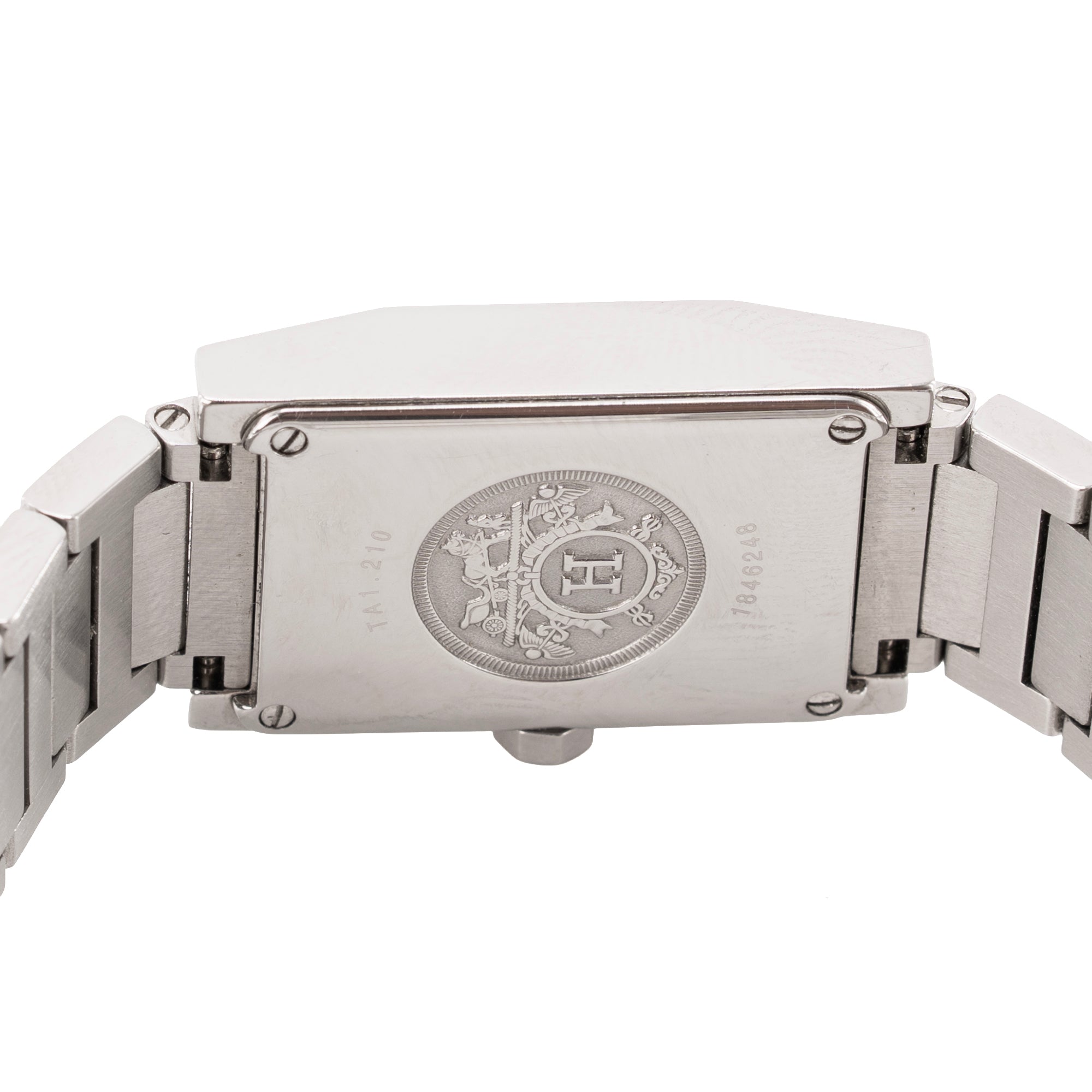 HERMÈS - Steel tandem watch