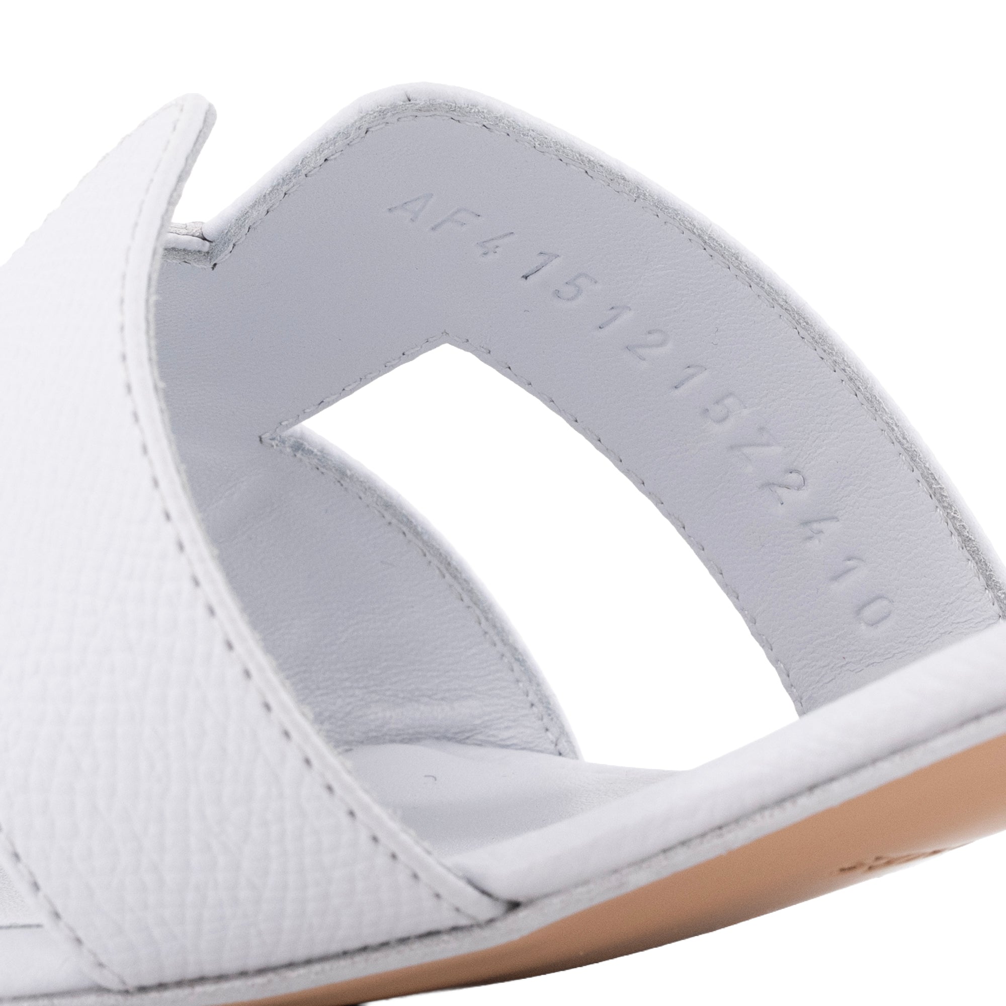 HERMÈS - Sandales à talon Oasis Hermès en cuir epsom bleu glacier (T41,5)