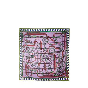 HERMÈS - Carré 90 Panoplie Équestre Hermès en soie multicolore