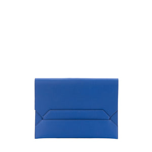 HERMÈS - Pochette Hermès en cuir evercolor bleu