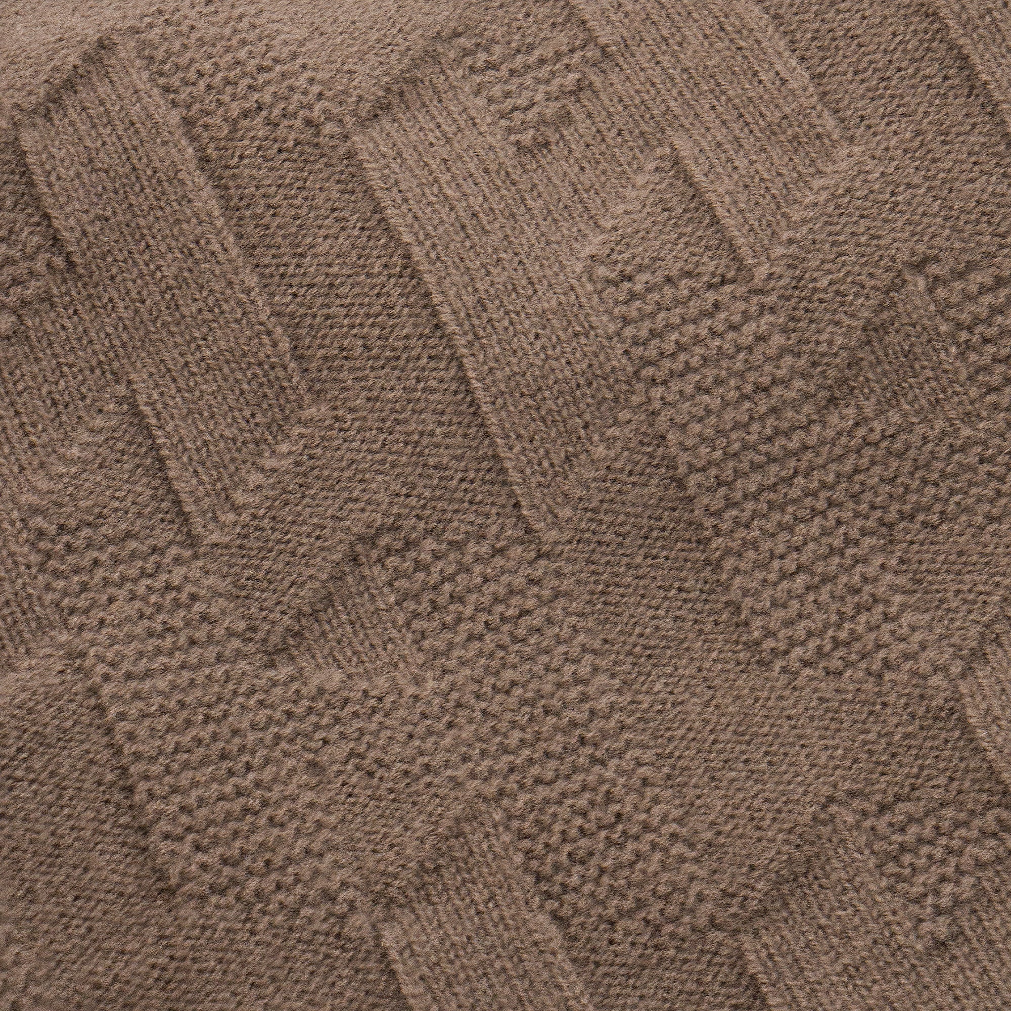 HERMÈS - Pull manches longues motif H Hermès en laine étoupe (T34)