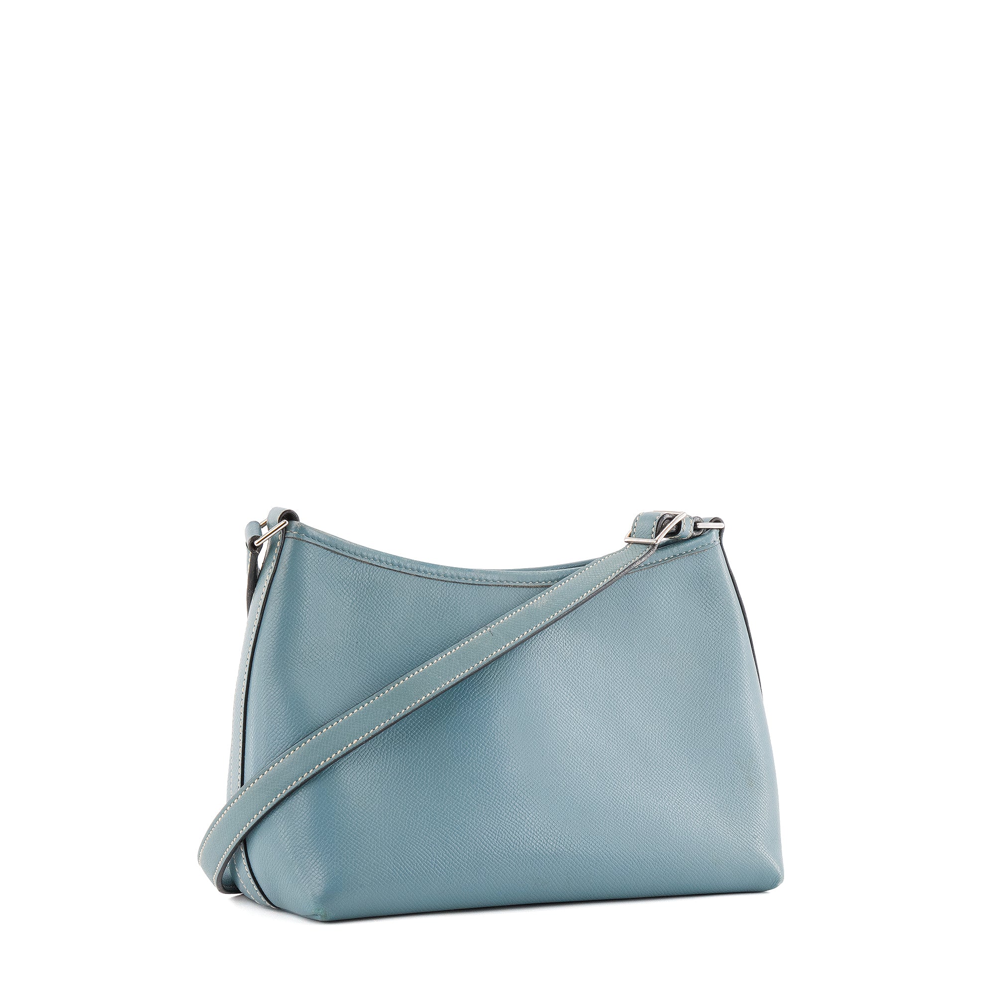 HERMÈS - Sac à bandoulière Berlingot Hermès en cuir epsom bleu