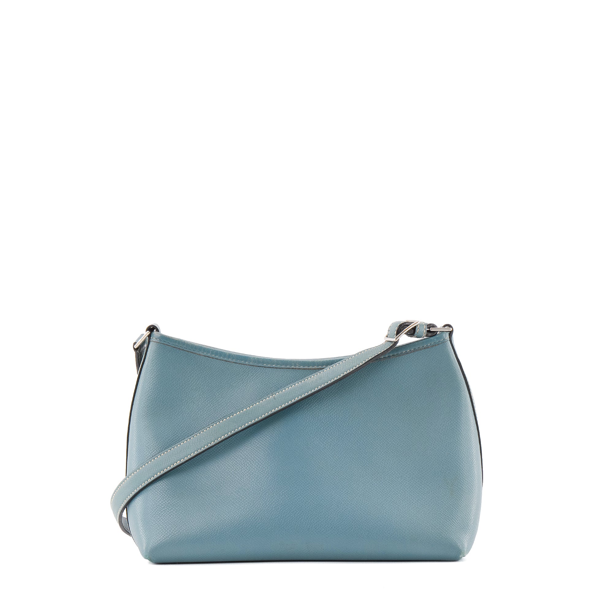 HERMÈS - Sac à bandoulière Berlingot Hermès en cuir epsom bleu