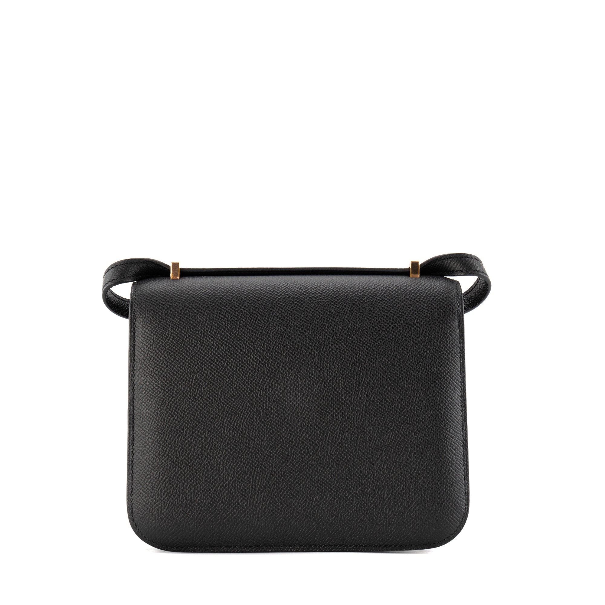 HERMÈS - Sac à bandoulière Constance 18 Hermès en cuir epsom noir