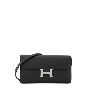 HERMÈS - Sac à bandoulière Constance To Go Hermès en cuir epsom noir